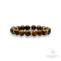 Green Opal Crystal Bracelet With 10mm Beads For Luminous Hope