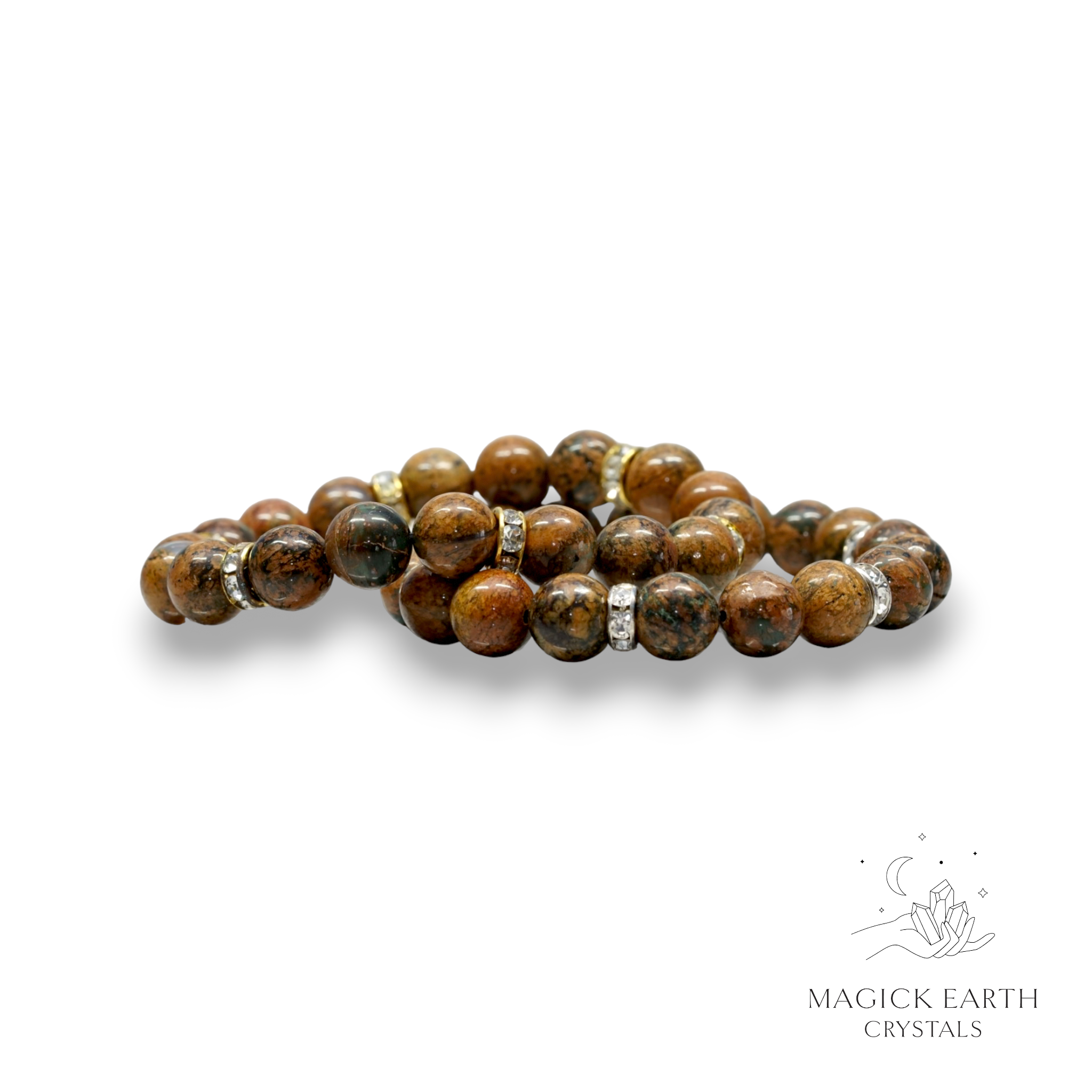 Green Opal Crystal Bracelet With 10mm Beads For Luminous Hope