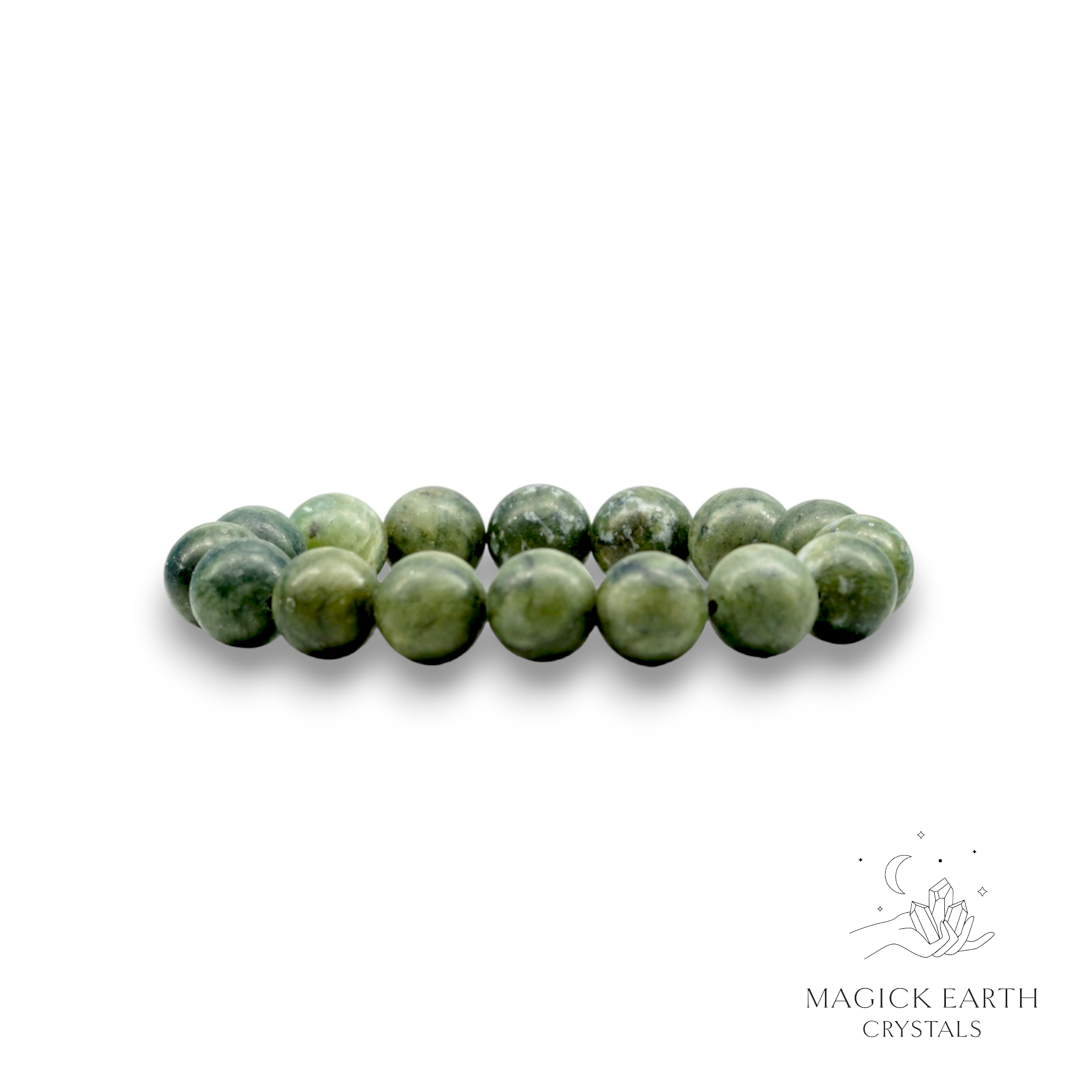 Jade Crystal Bracelet 12mm Matte Beads For Abundant Harmony