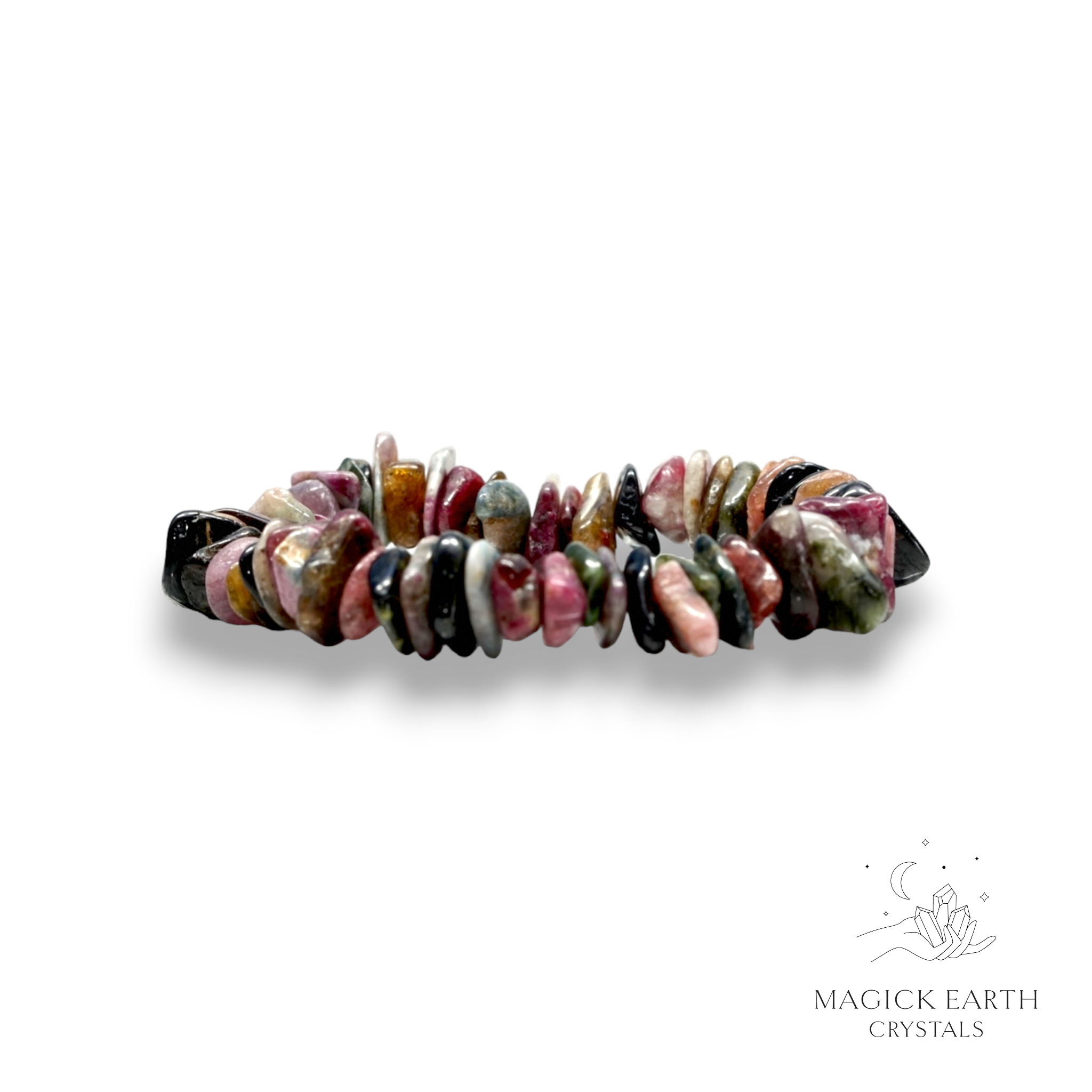 Tourmaline Crystal Chip Bracelet For Vibrant Alignment