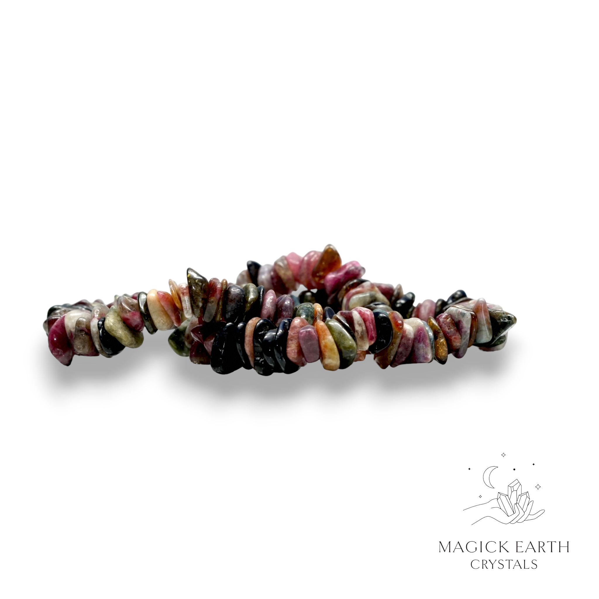 Tourmaline Crystal Chip Bracelet For Vibrant Alignment