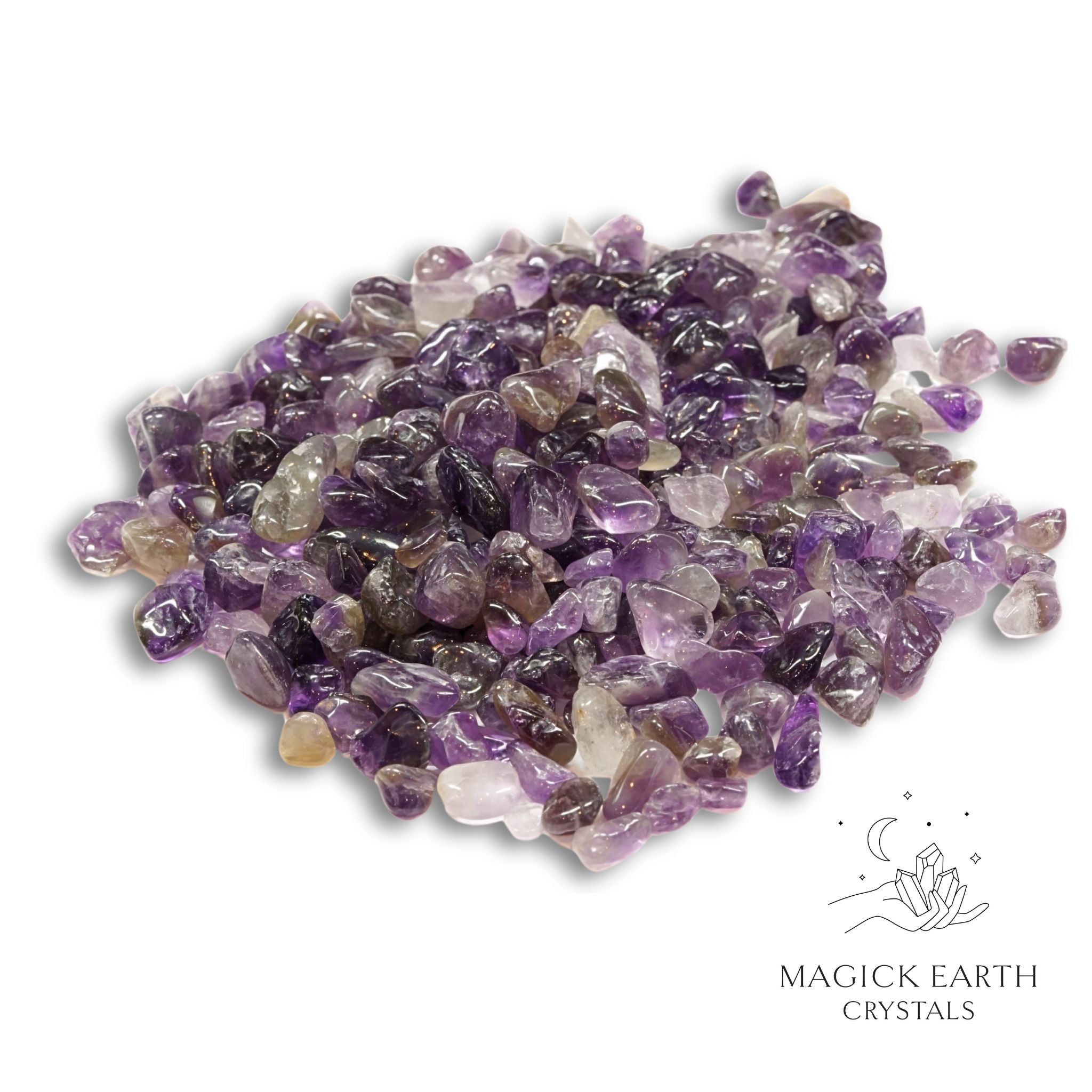 Amethyst Crystal  Chips Large For Stress Relief & Sleep
