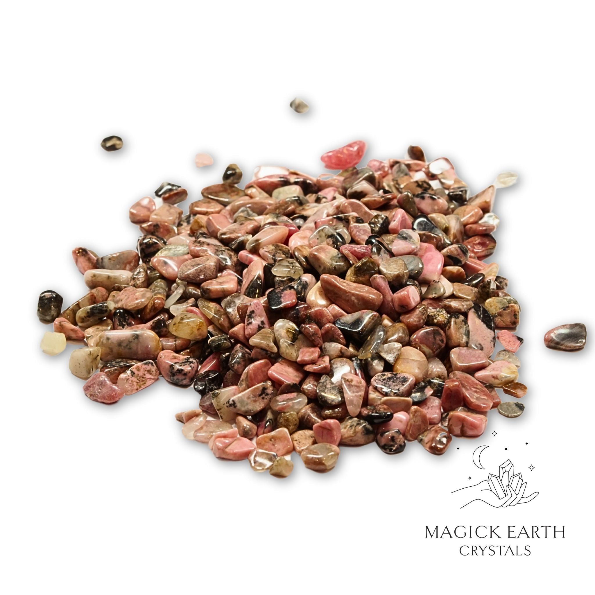 Rhodonite Crystal  Chips Large  For Trauma Support & Healing