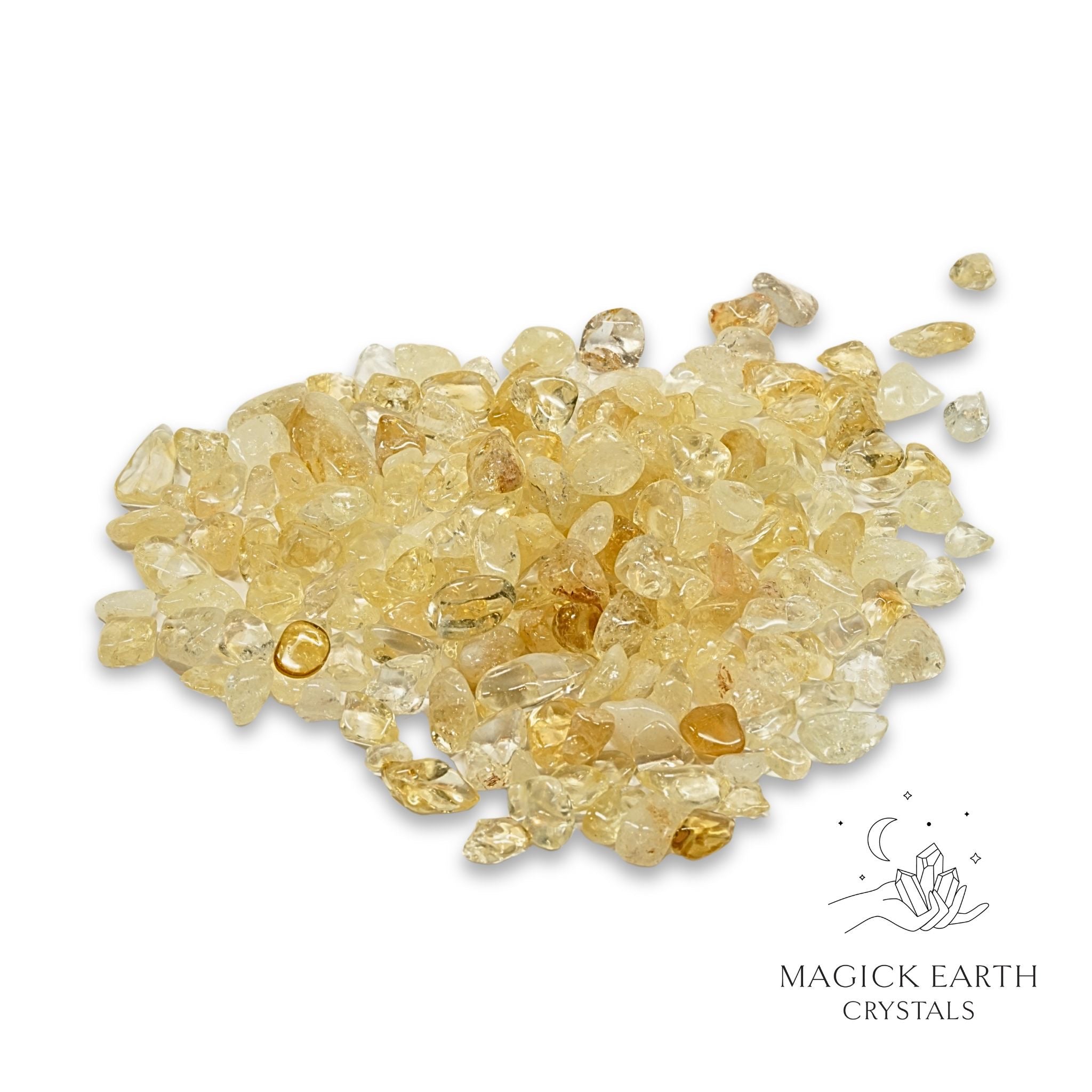 Citrine Crystal Chips Large Size For Abundance & Joy