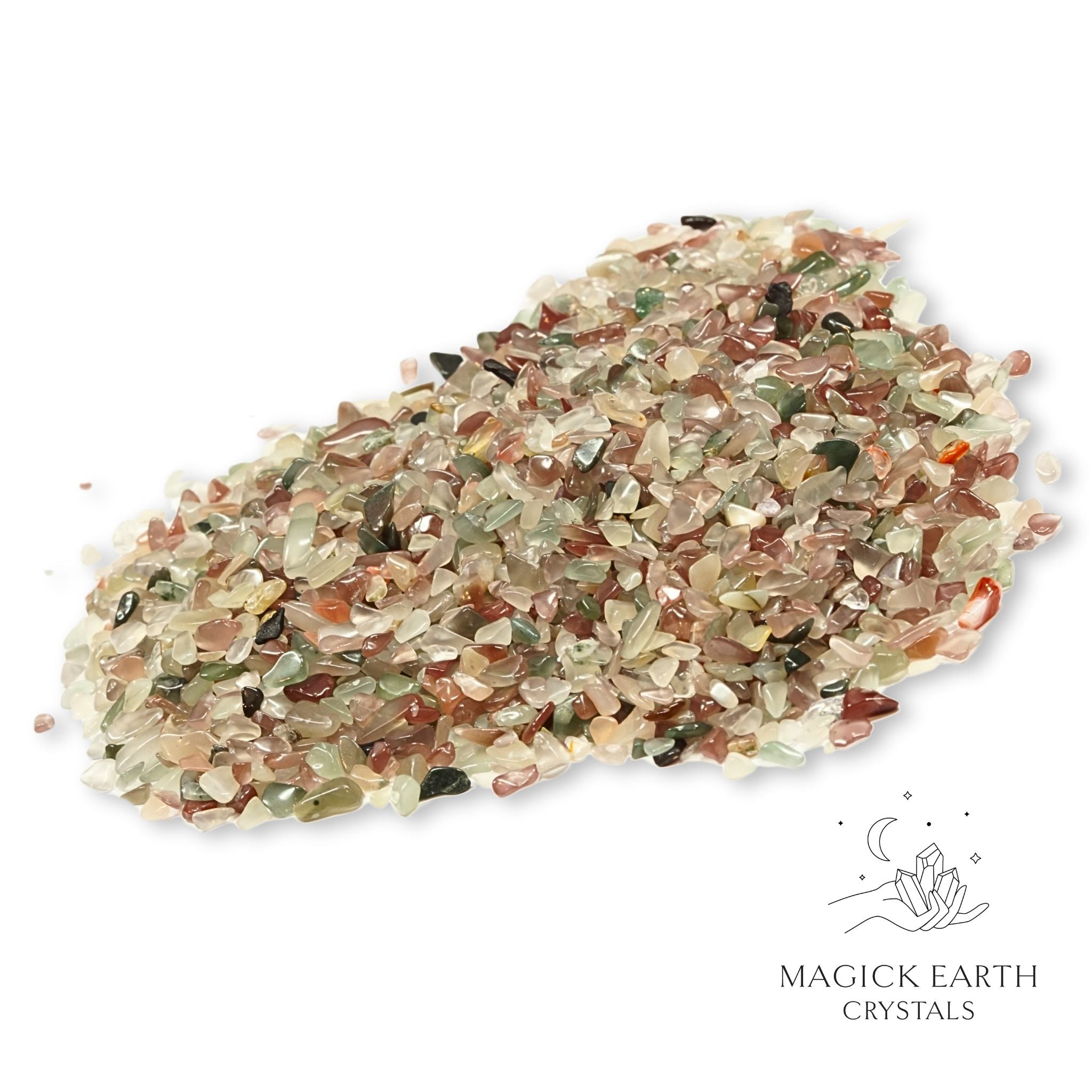 Indian Agate Crystal Chips Small For Tranquil Strength