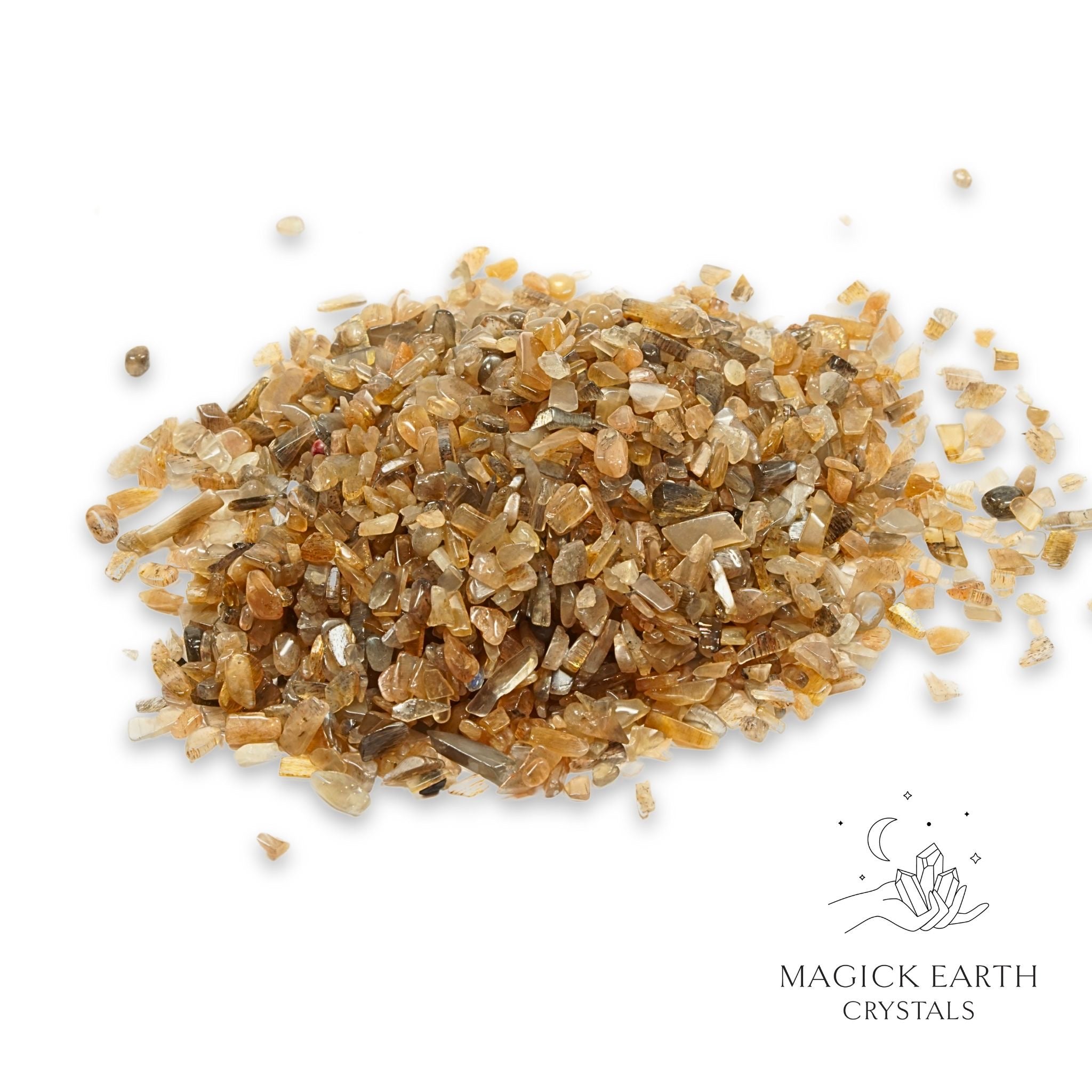 Black Moonstone Crystal Chips Small For Feminine Wisdom