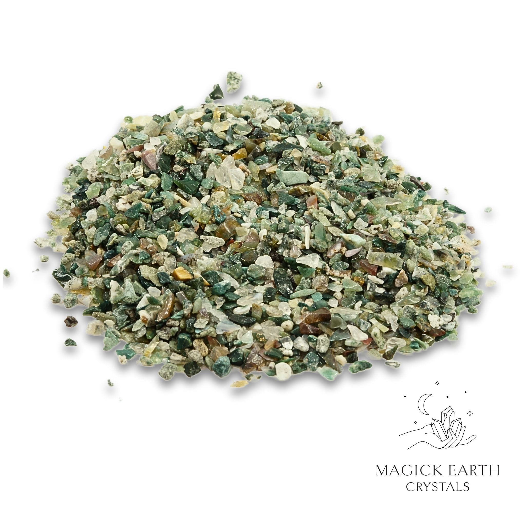 Moss Agate Crystal  Chips Small  For Natural Earth Magick