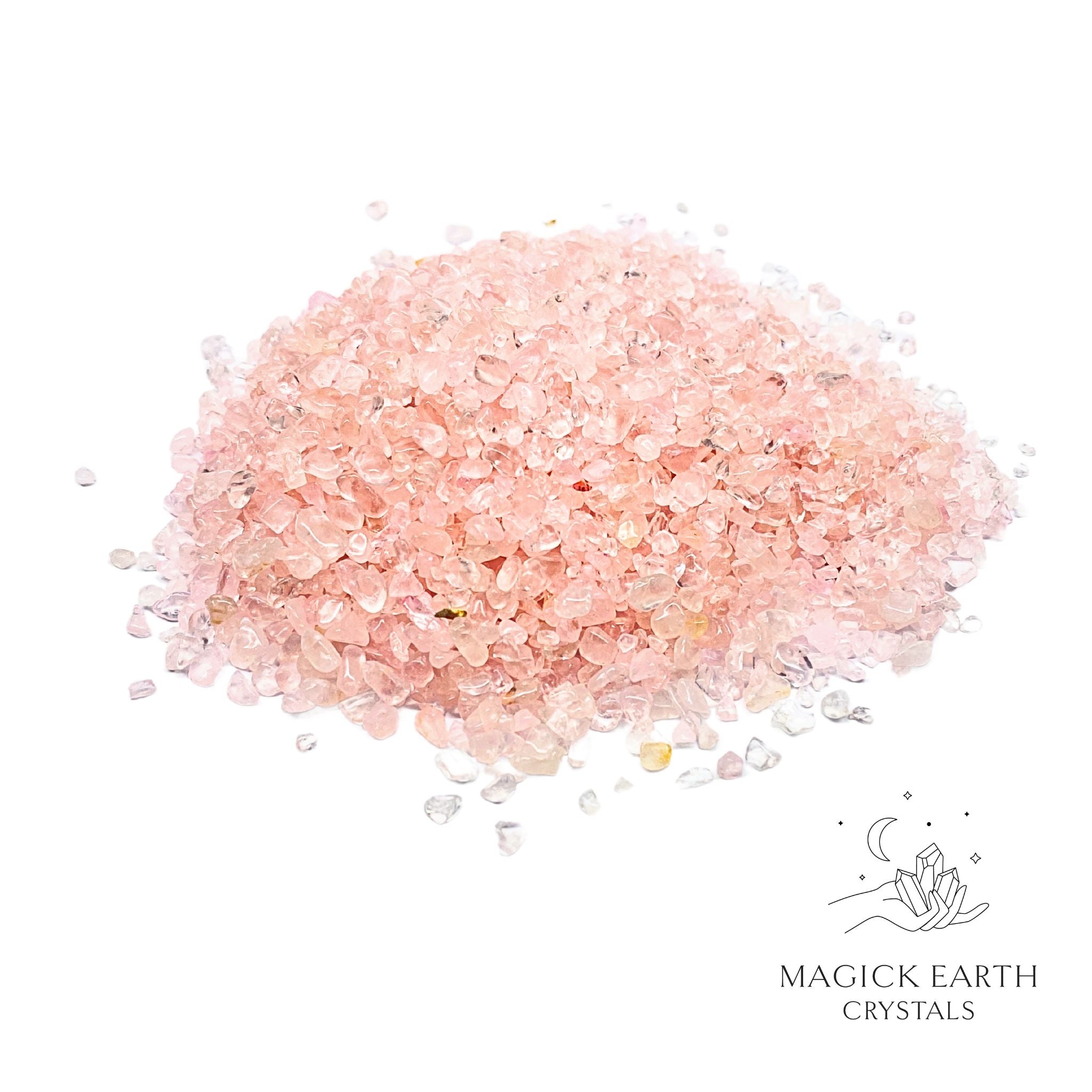 Rose Quartz Crystal Chips Very Small For Amplified Love