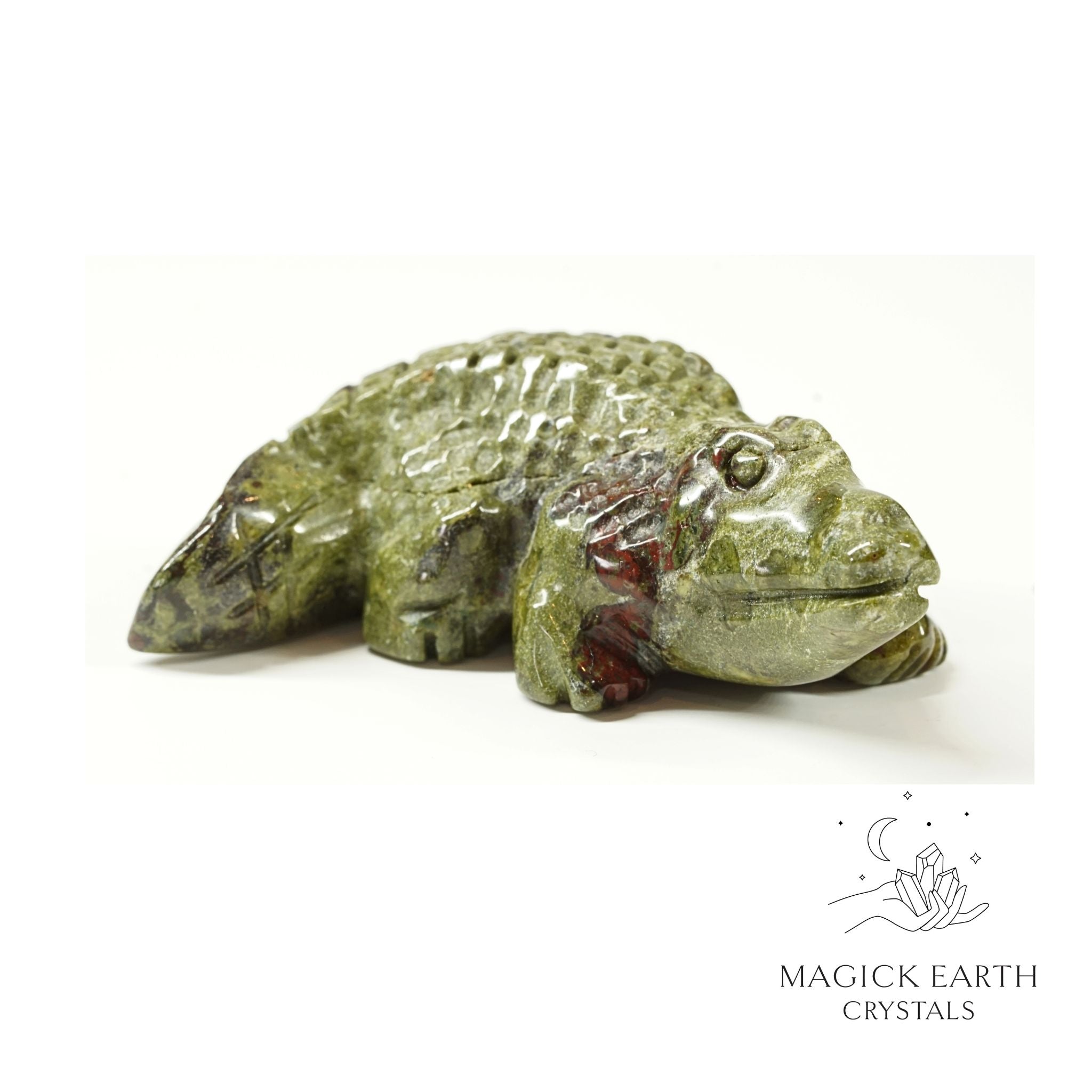 Dragons Blood Jasper Crocodile For Gentle Strength