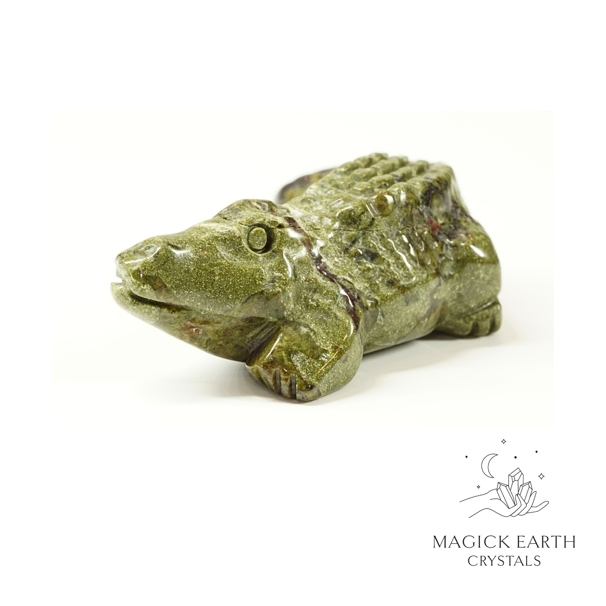 Dragons Blood Jasper  Crocodile For Gentle Strength