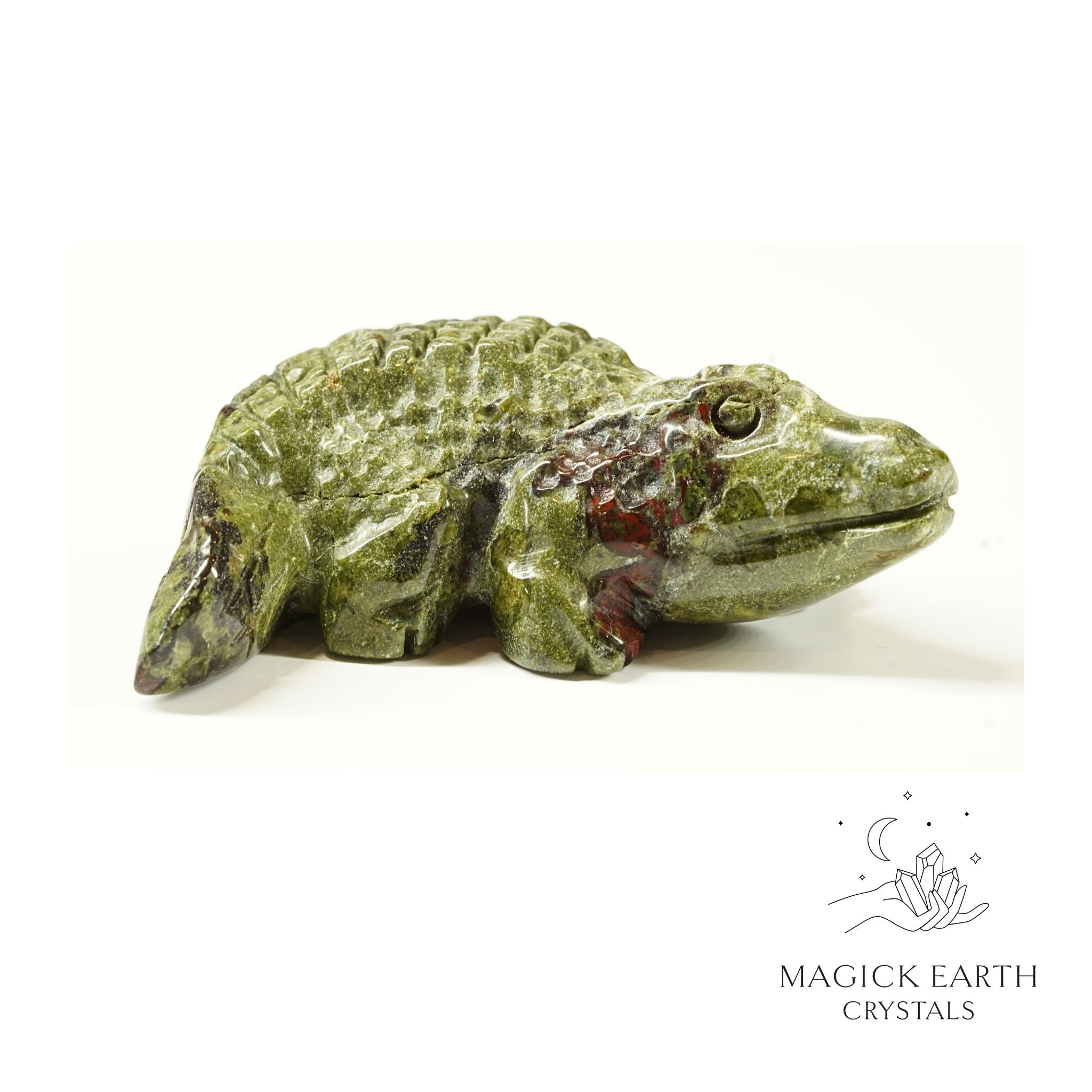 Dragons Blood Jasper  Crocodile For Gentle Strength