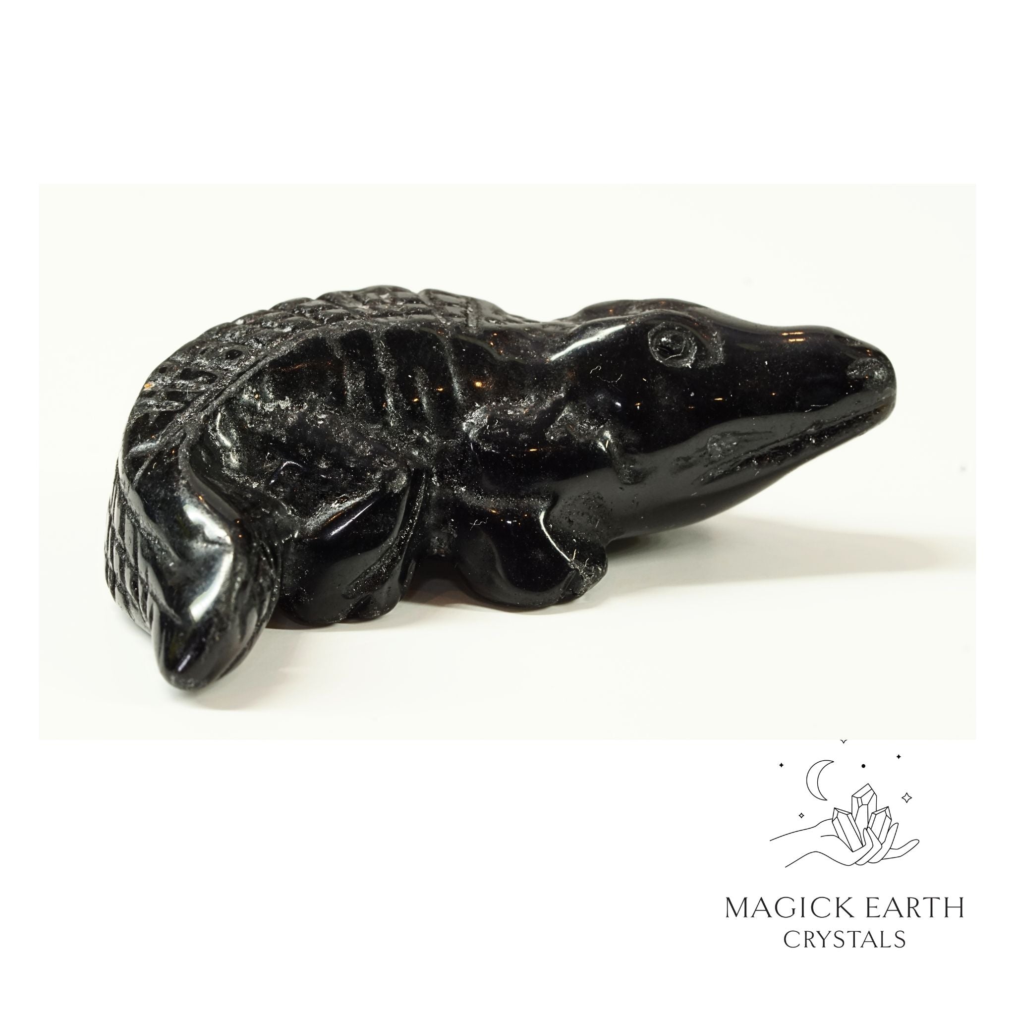 Obsidian Crocodile For Tough Love Protection