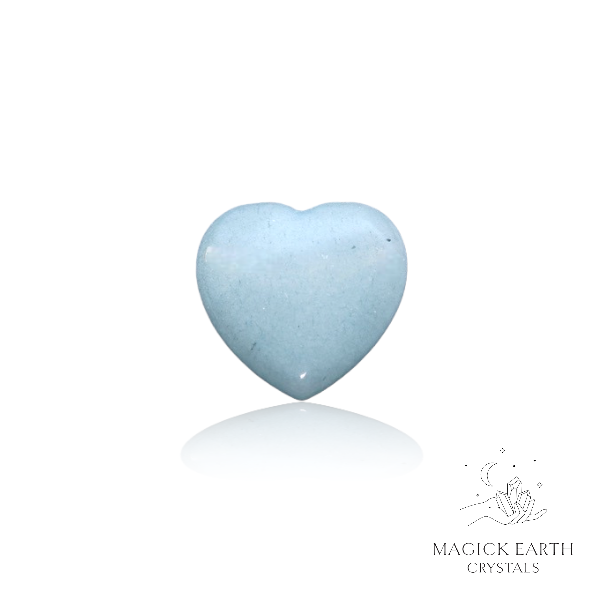 Peace & Connection Angelite  Heart 25mm