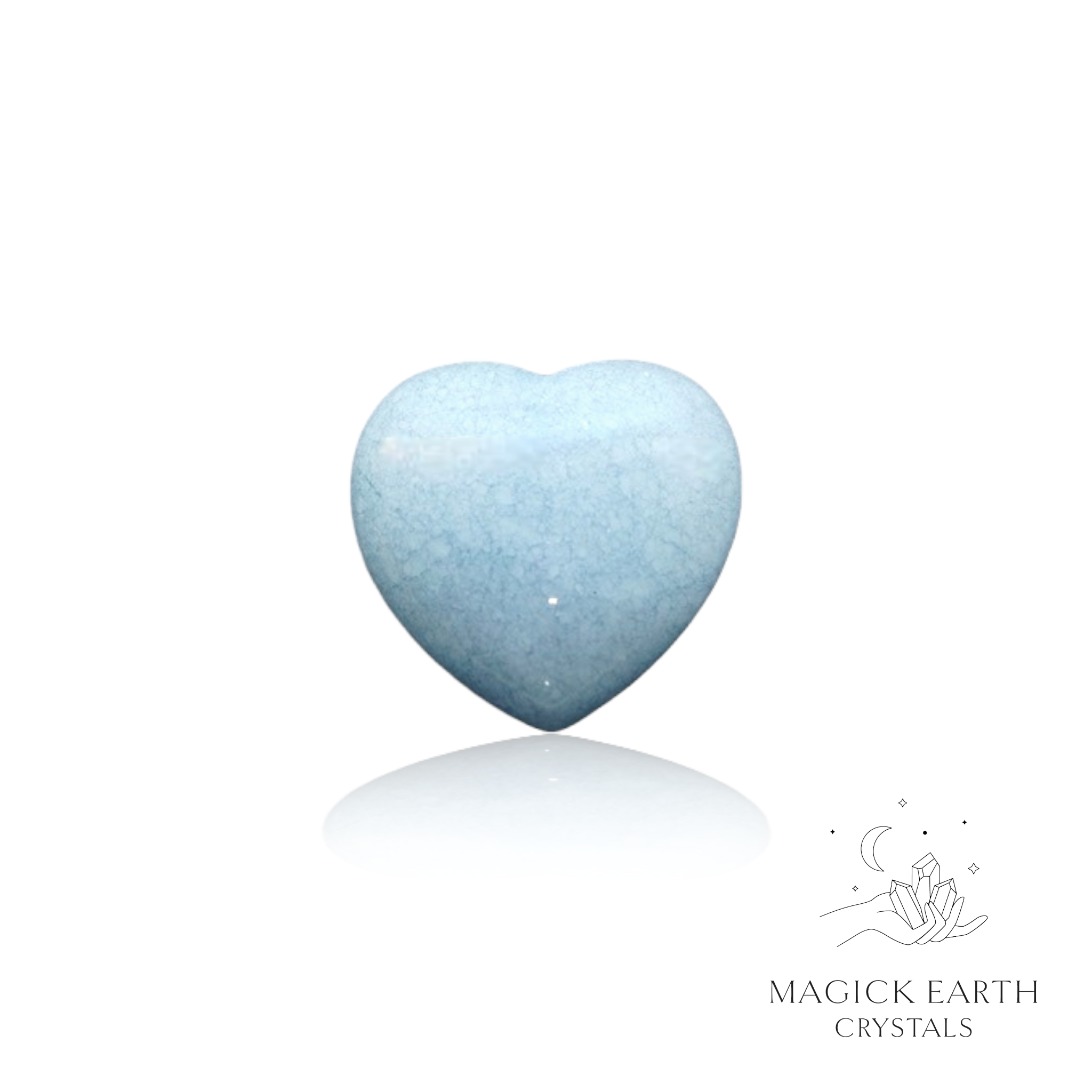Peace & Connection Angelite  Heart 25mm