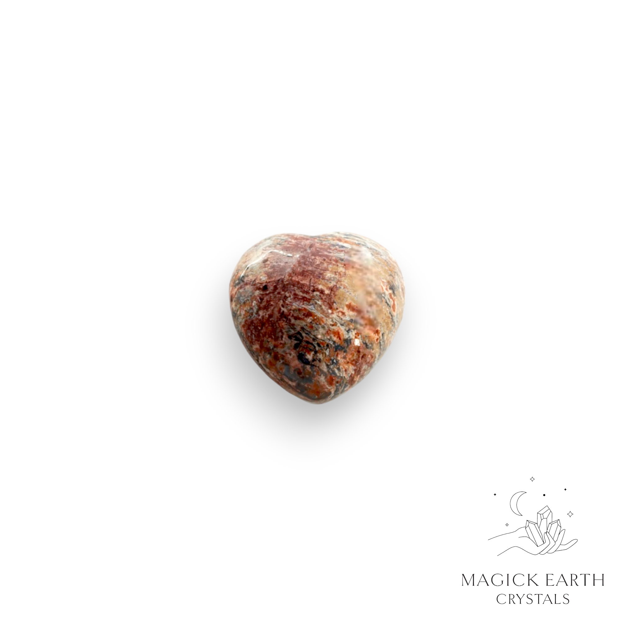 Leopardskin Jasper  Tiny Heart For Spirit Guides & Animal Totems