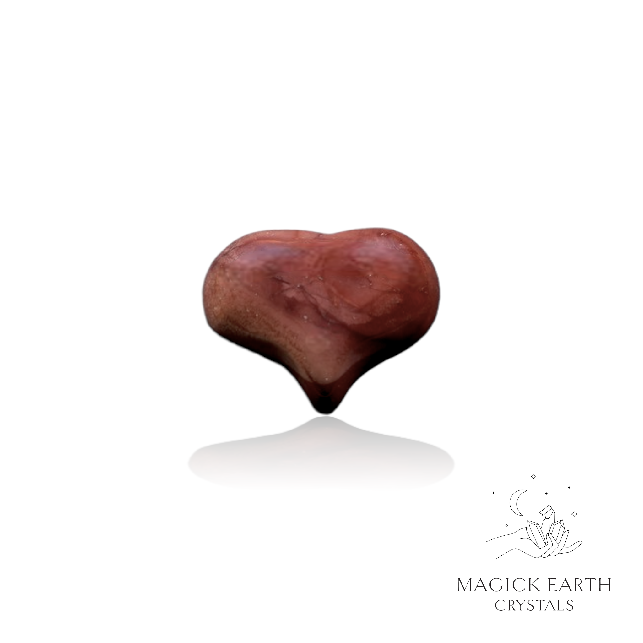 Mookaite Funky Heart Red  For Instinctive Strength