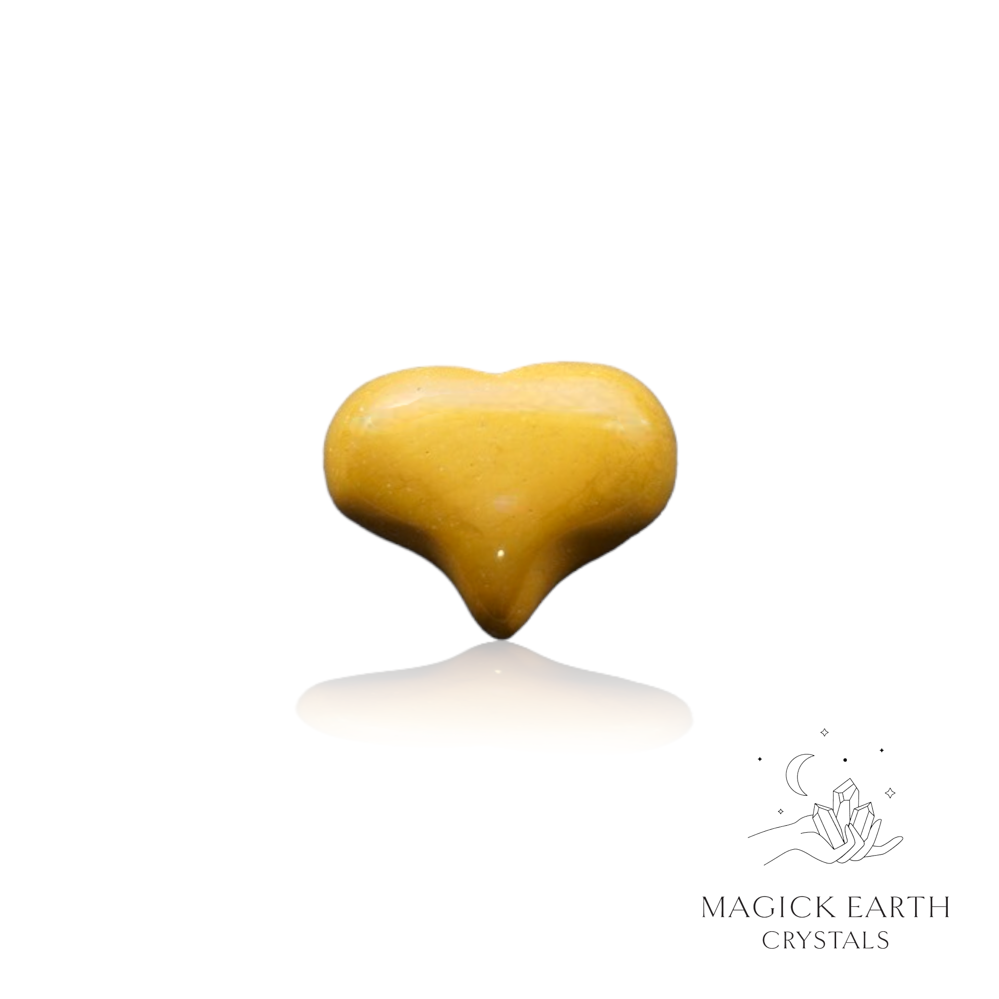 Mookaite Funky Heart Yellow Shade For Instinctive Strength