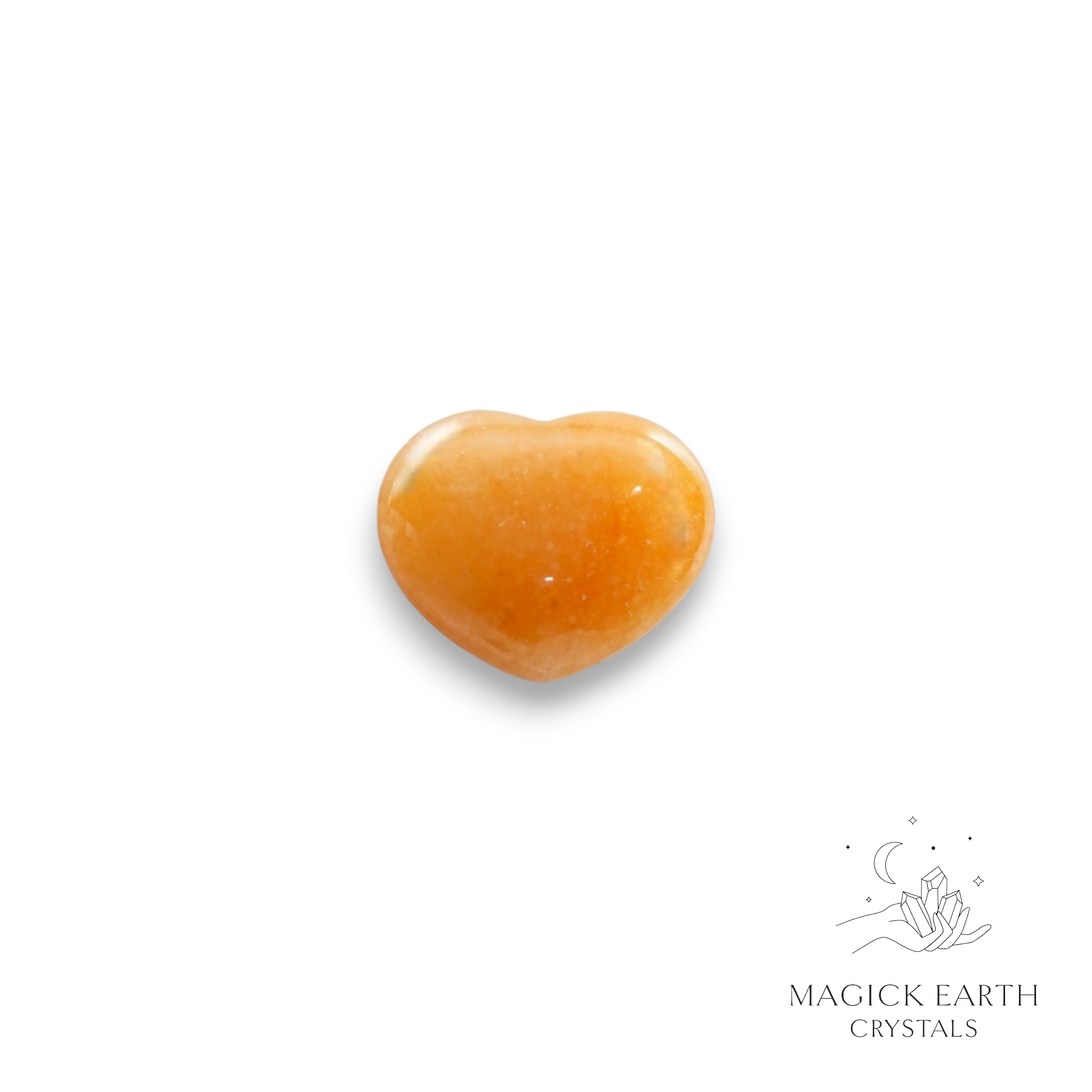 Red Aventurine  Heart 23mm For Luck & Opportunity