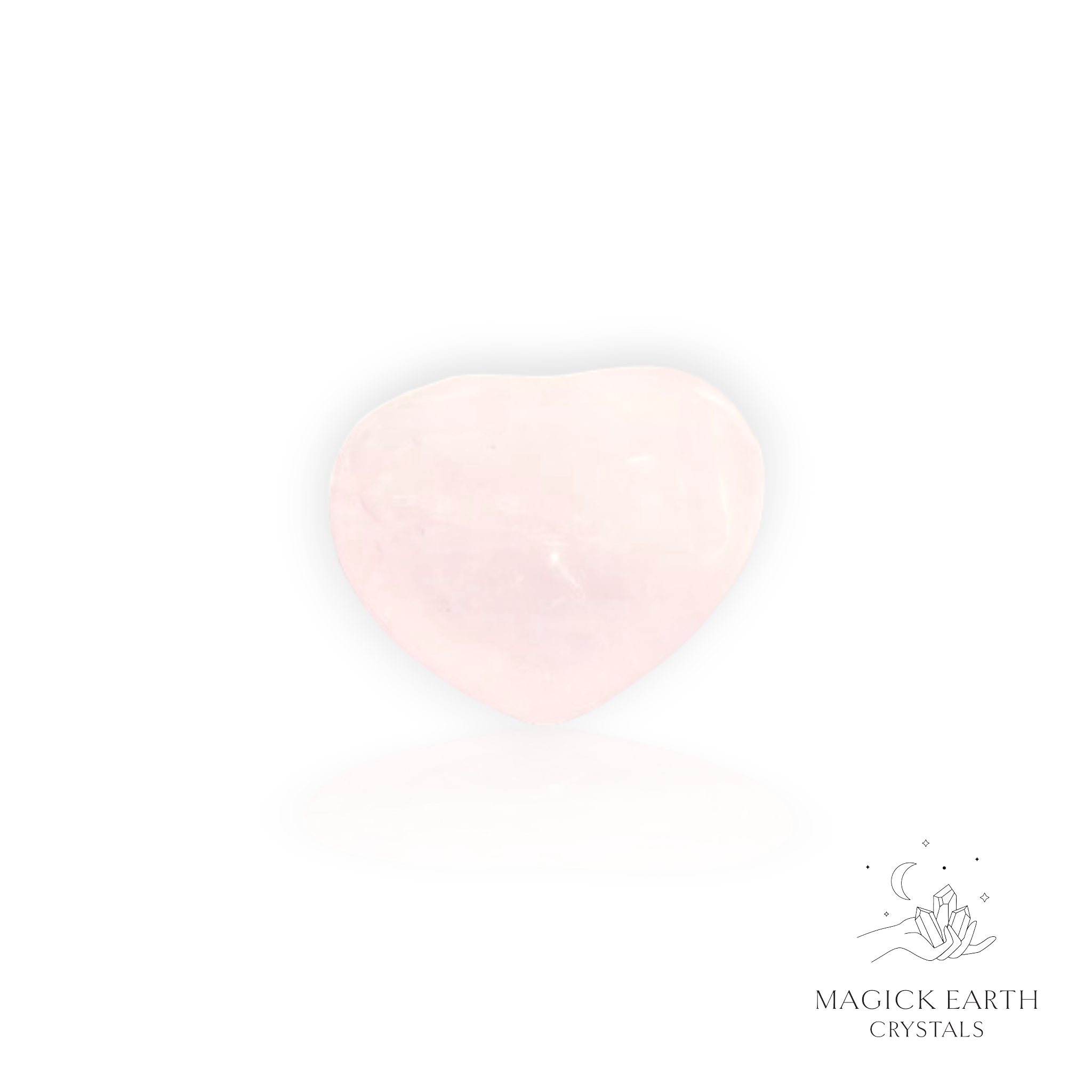 Rose Quartz  Heart 23mm For Amplified Love