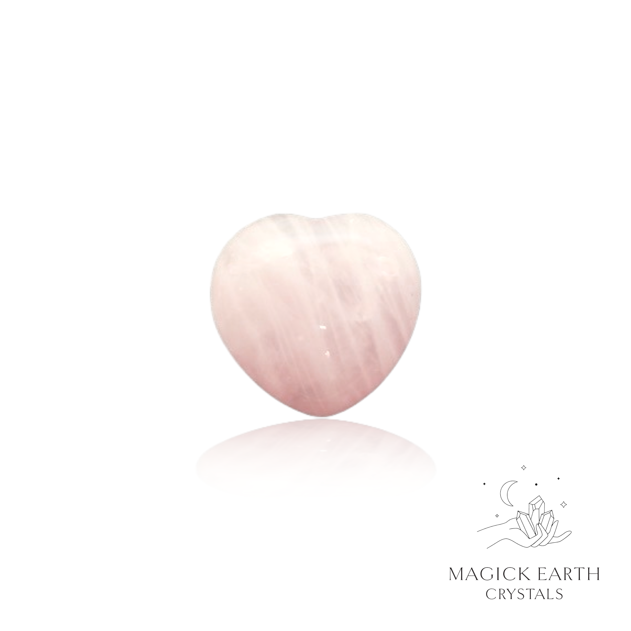 Rose Quartz Tiny Heart 20mm For Amplified Love