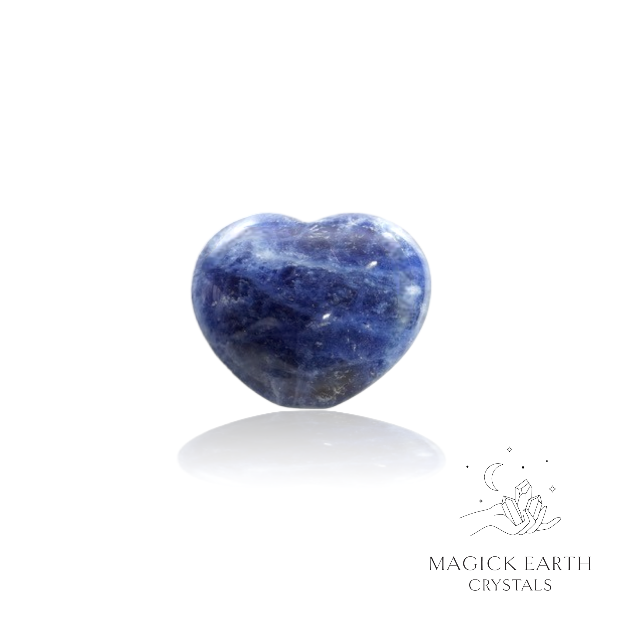 Sodalite  Heart 23mm For Calm Expression