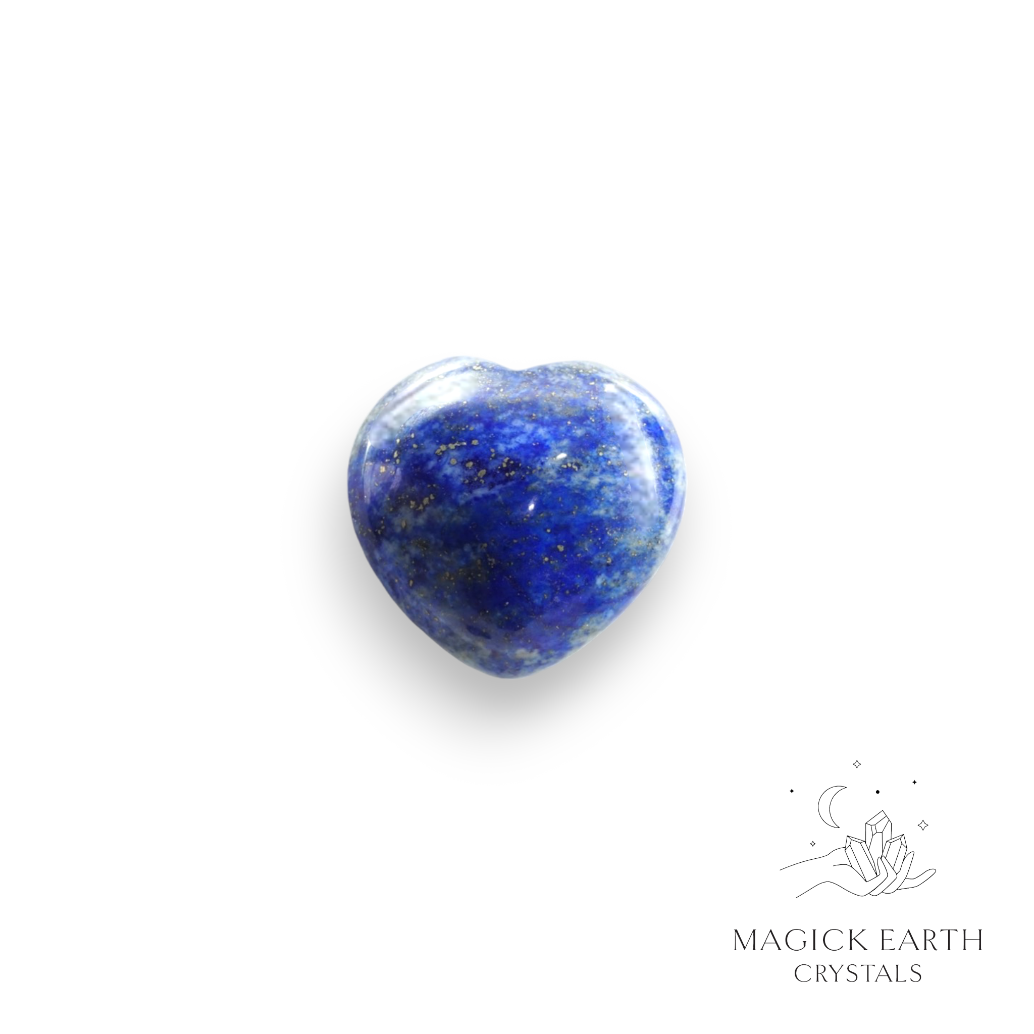 Lapis Lazuli  Heart 25mm For Clear-Sight & Wisdom