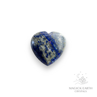 Lapis Lazuli  Heart 25mm For Clear-Sight & Wisdom