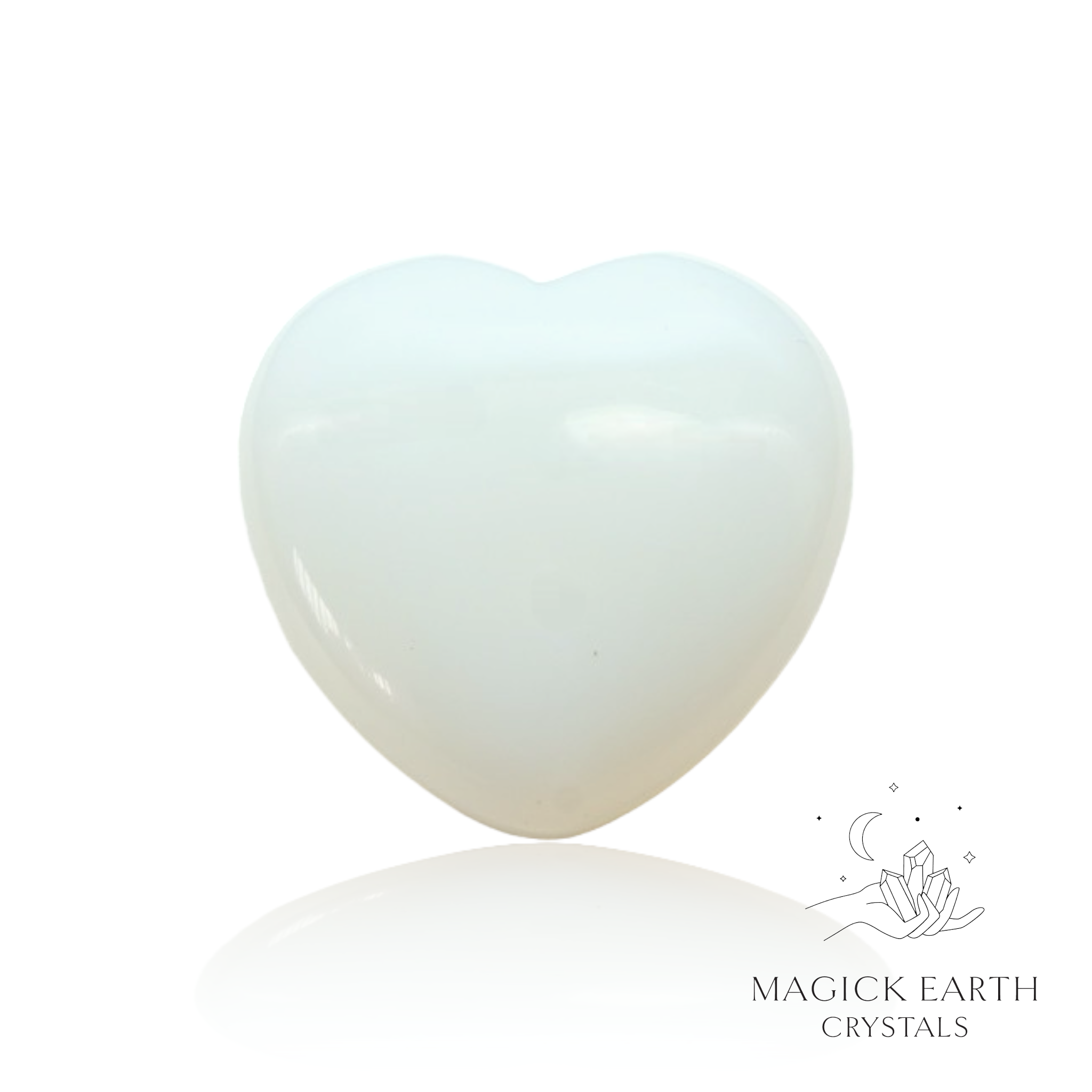 Opalite  Heart 45mm  For Guiding Light Energy