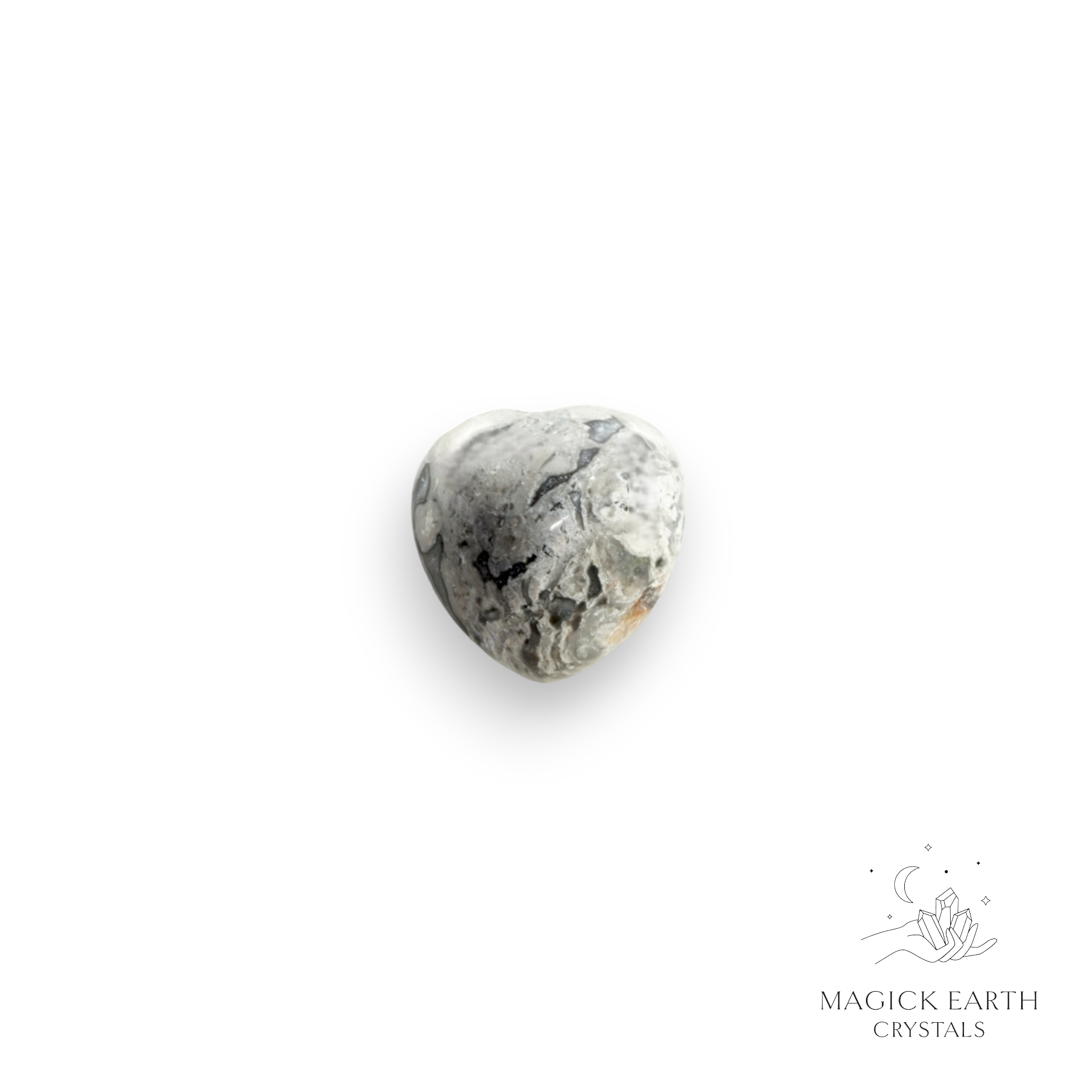 Picasso Jasper  Tiny Heart 20mm For Inspired Creativity