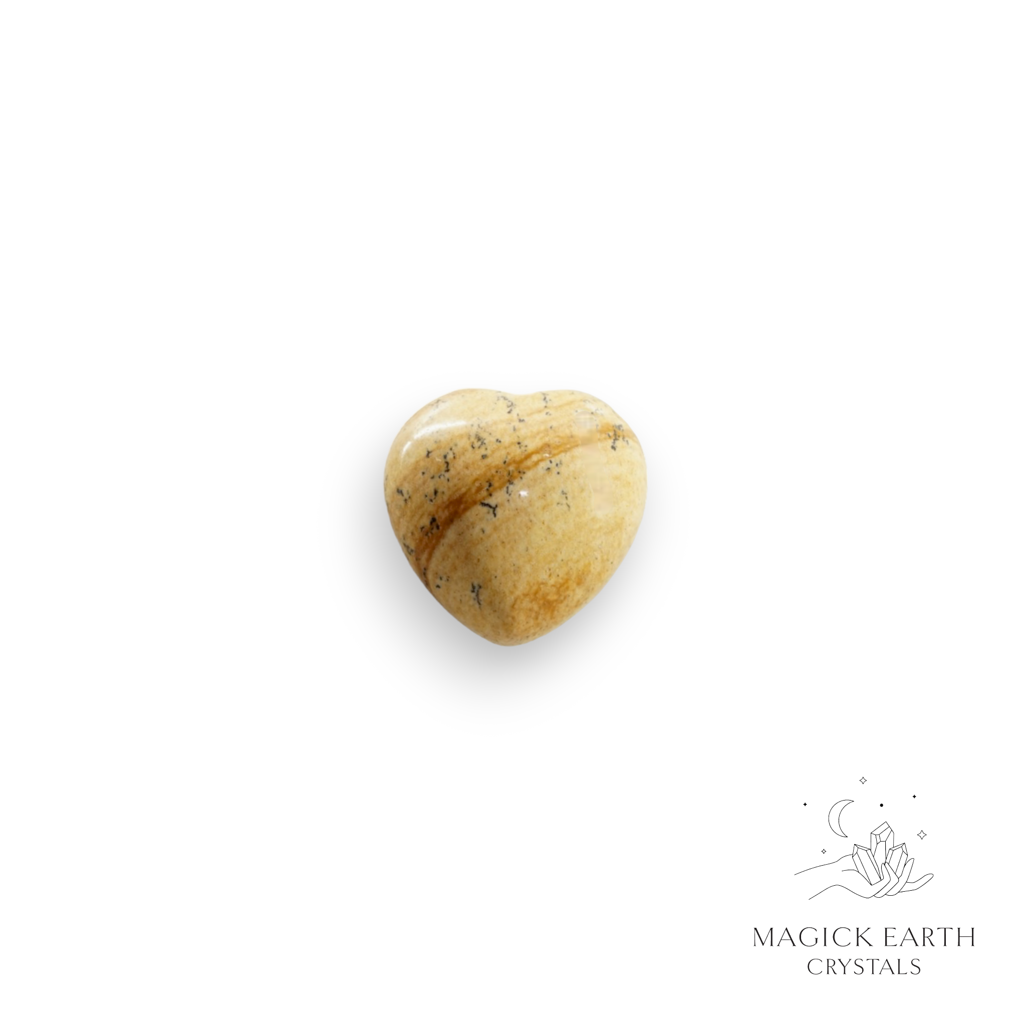 Picture Jasper Tiny Heart 20mm For Ancient Earth Wisdom