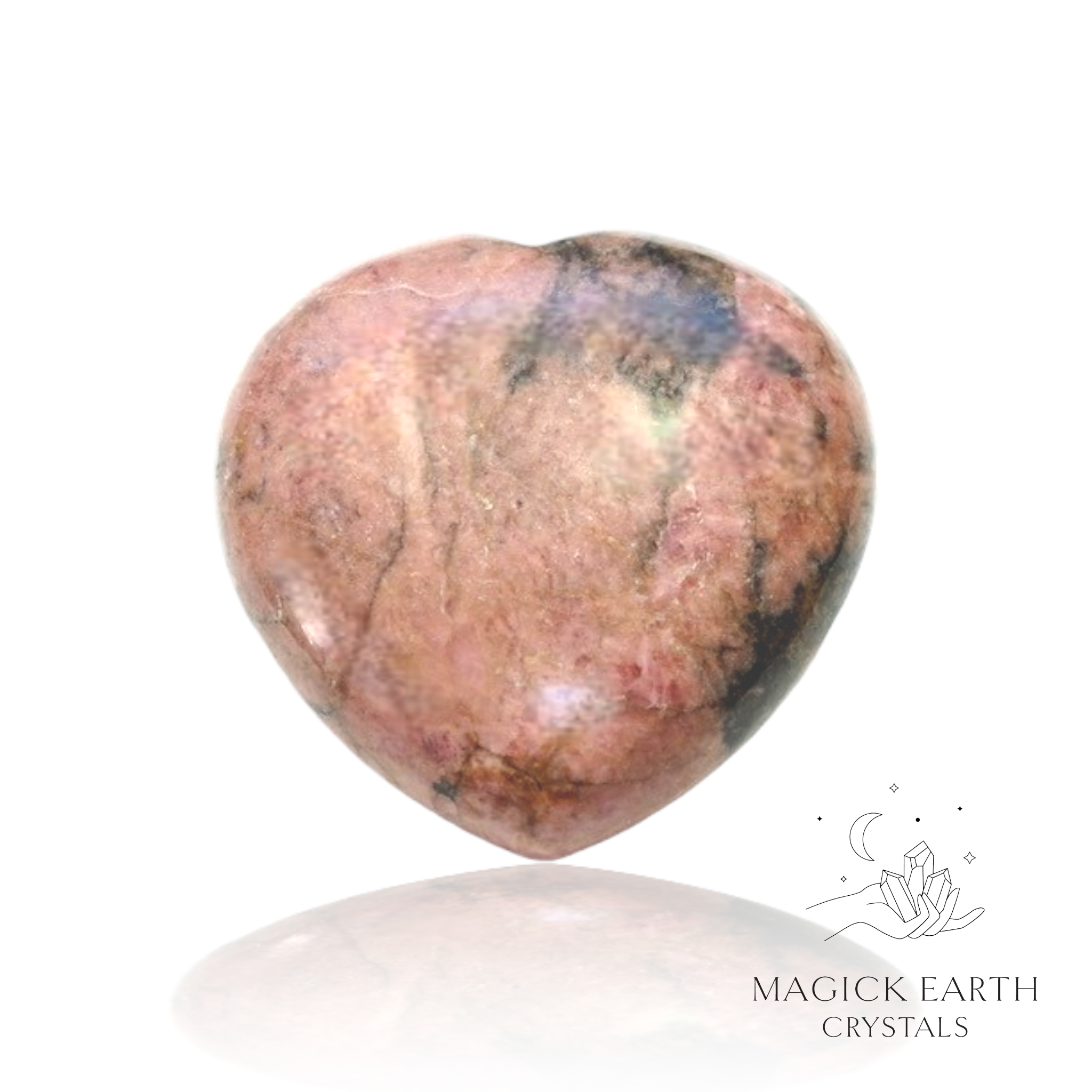Rhodonite  Heart 45mm B For Trauma Support & Healing