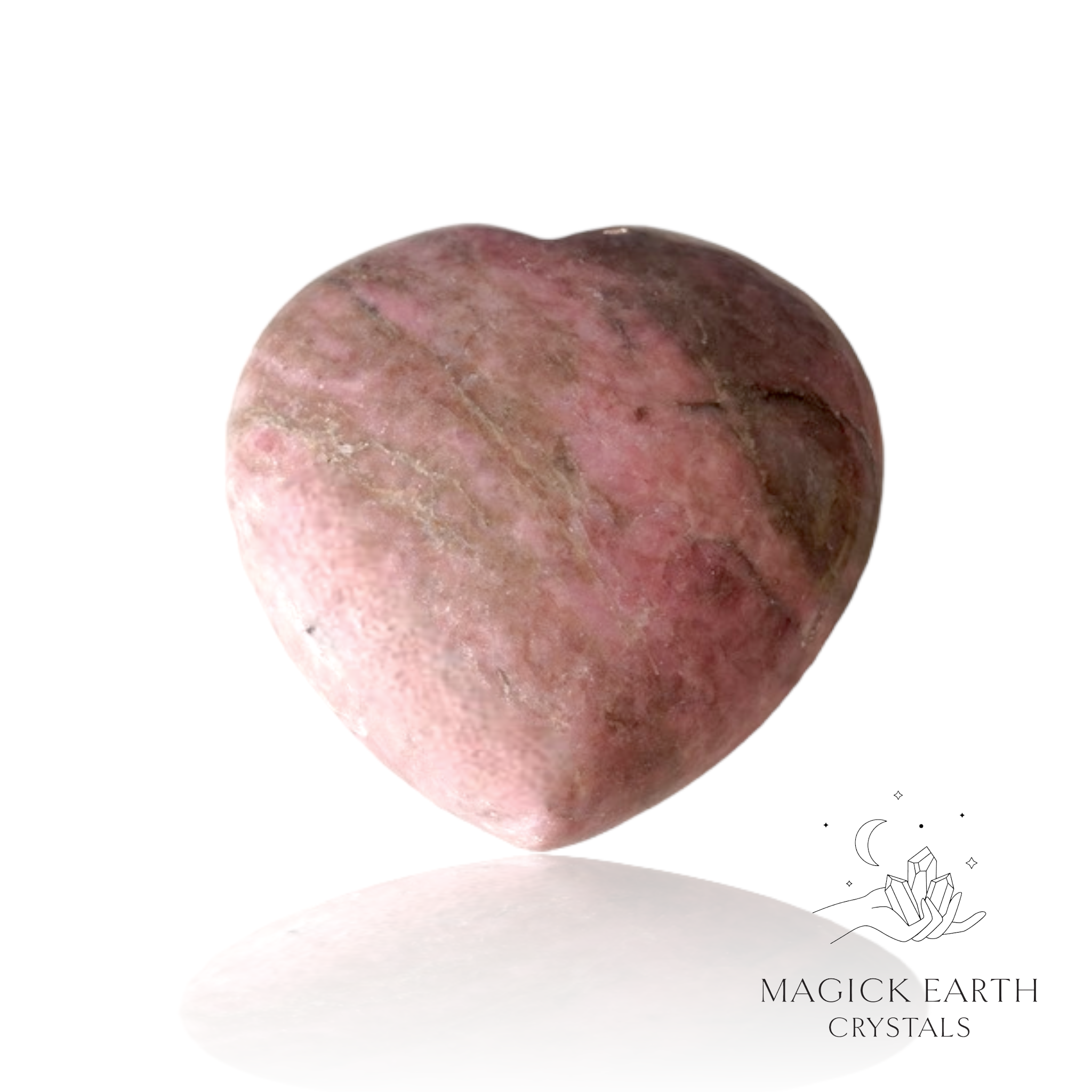 Rhodonite Heart 45mm C For Trauma Support & Healing