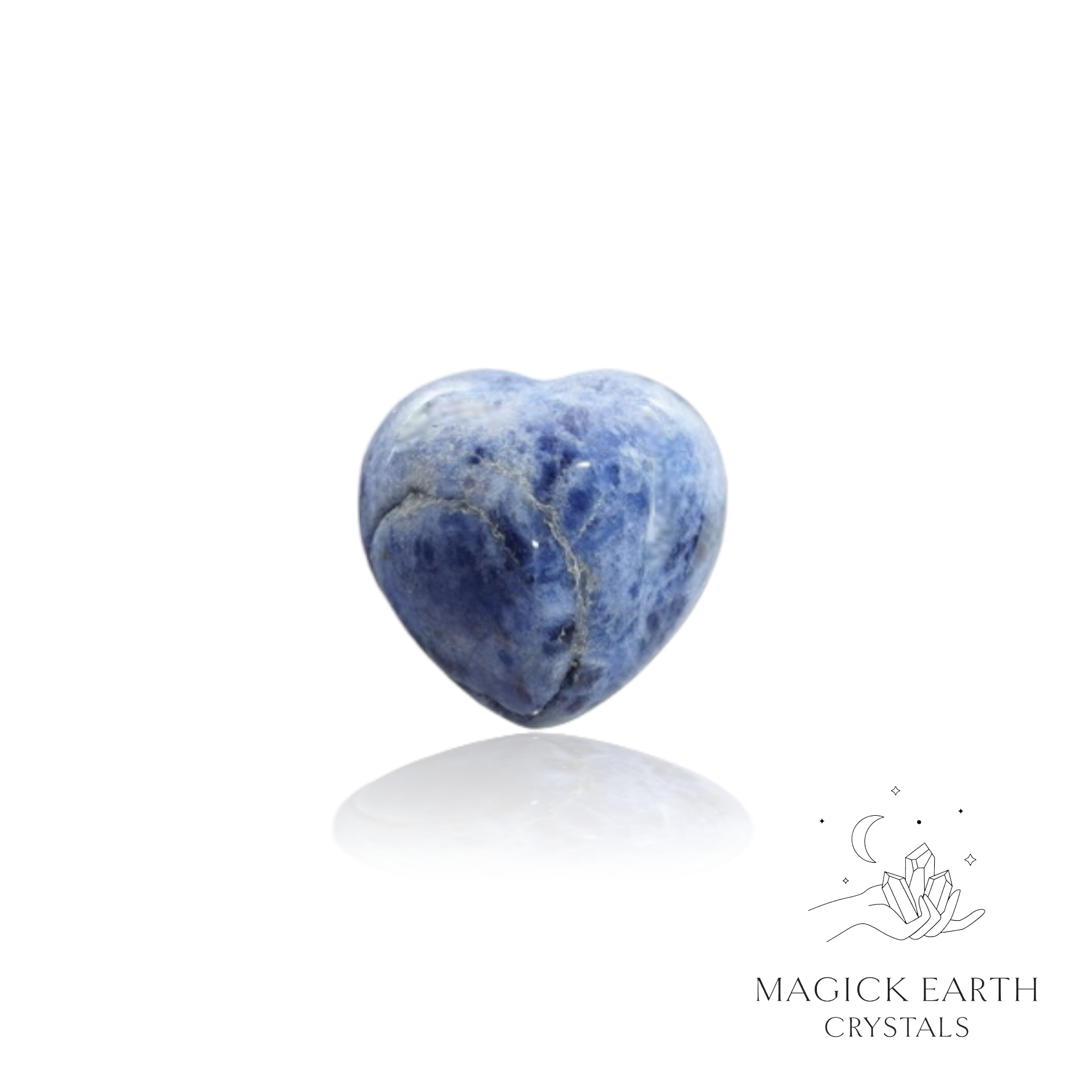 Sodalite Tiny Heart 20mm For Calm Expression