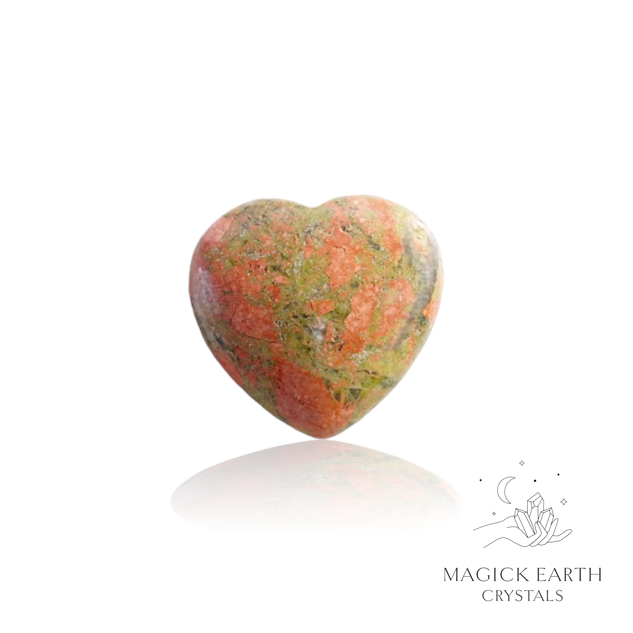 Unakite Heart 30mm For Heartfelt Grace