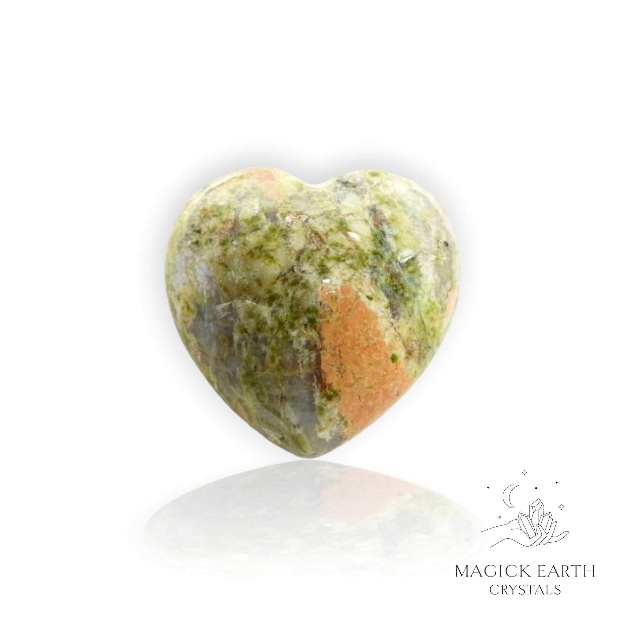 Unakite Heart 40mm For Heartfelt Grace