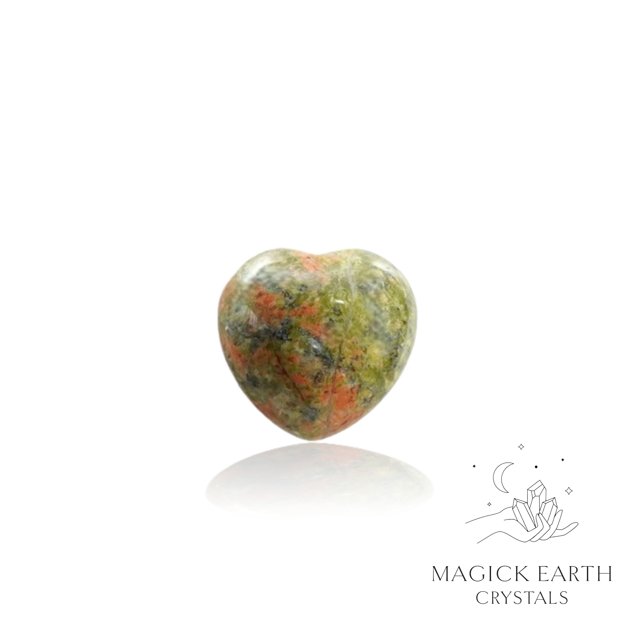Unakite Tiny Heart 20mm For Heartfelt Grace