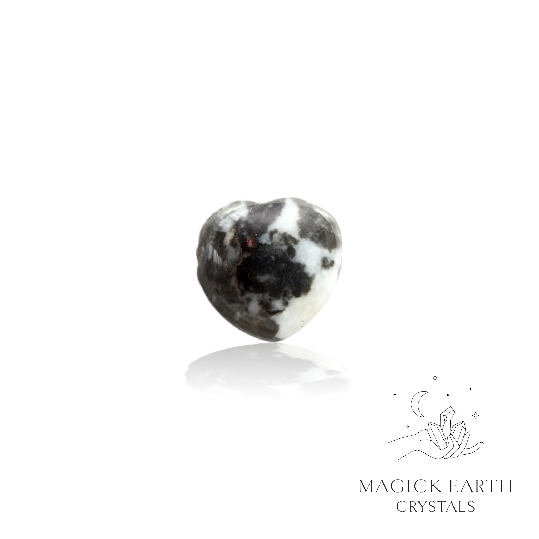 Zebra Jasper  Tiny Heart 20mm For Embracing Change