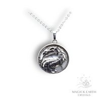 Howlite Dragon Pendant For Calm Communication