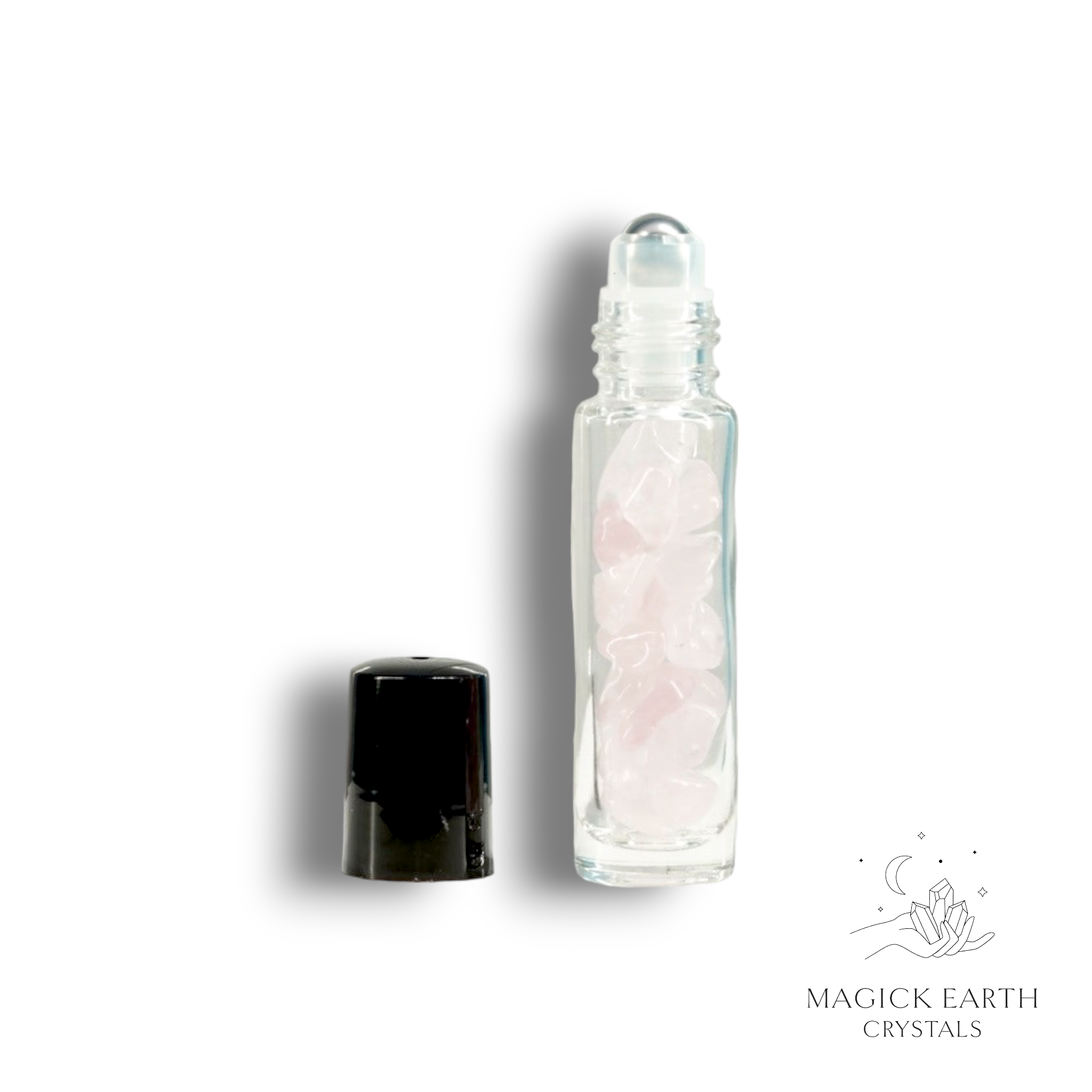 Rose Quartz Roll-On Chip Bottle 10ml For Amplified Love