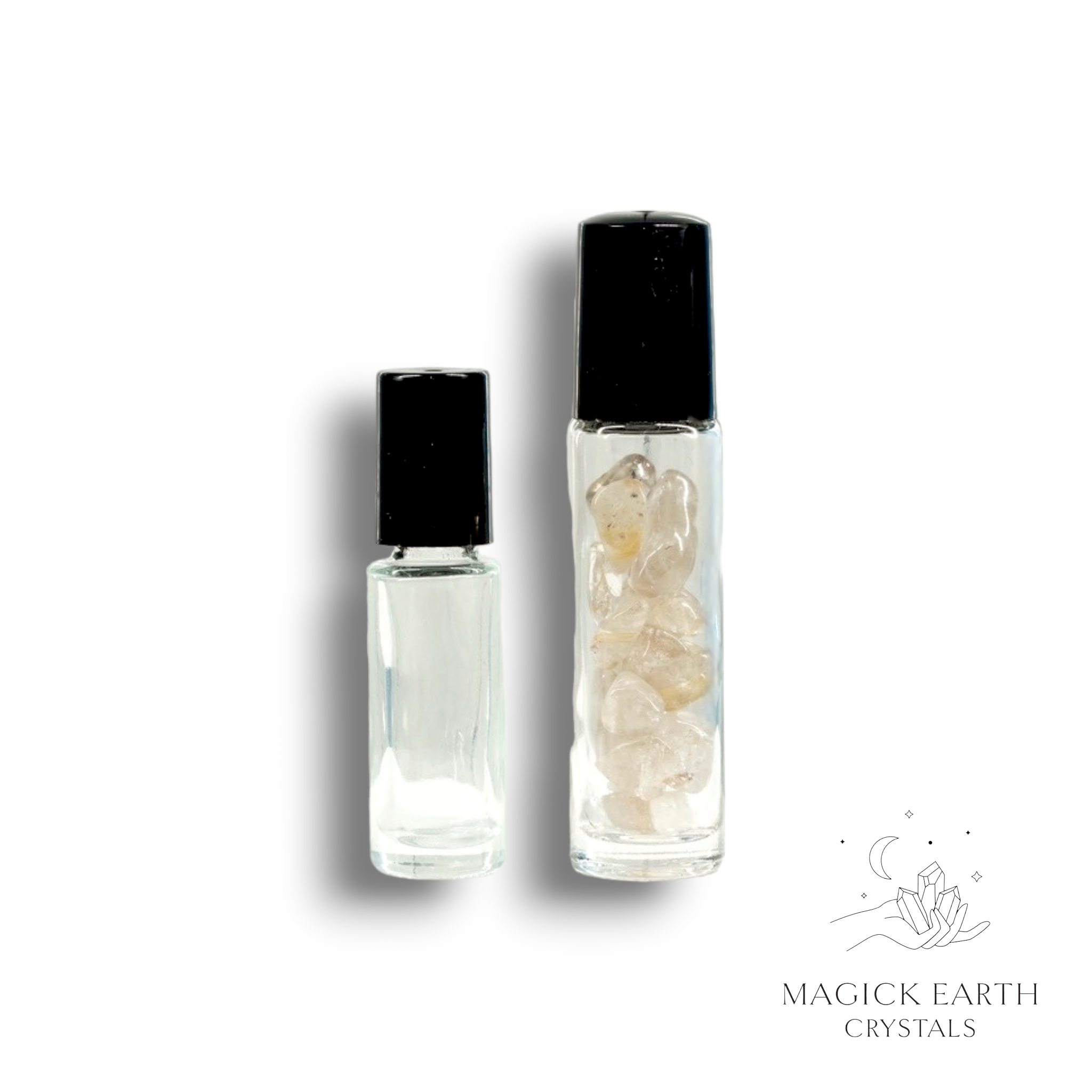 Rutilated  Quartz  Roll-On Chip Bottle 10ml For Amplified Focus