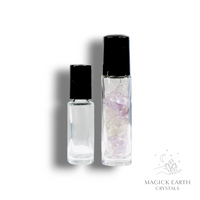 Amethyst Crystal Chip Roll On Bottle For Stress Relief & Sleep