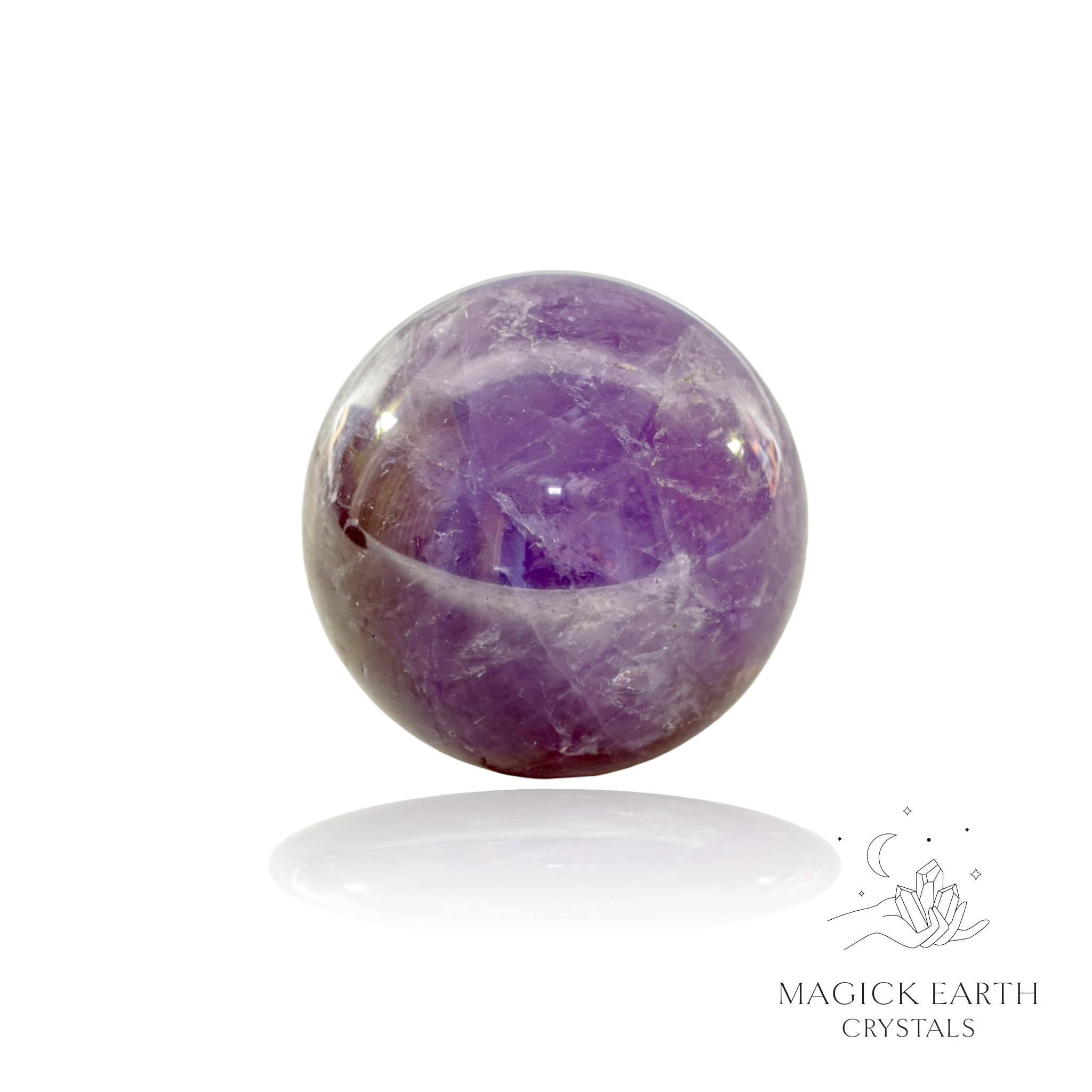 Amethyst   Sphere  30mm For Stress Relief & Sleep