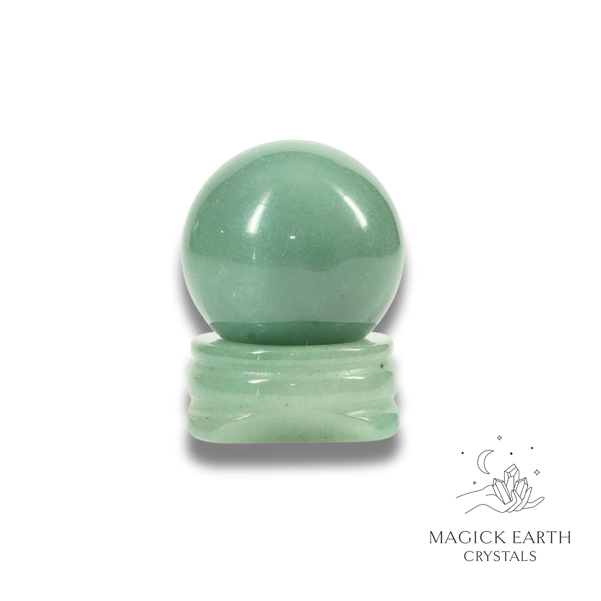 Aventurine 30mm Sphere For Luck & Opportunity