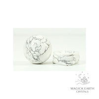 Howlite  Sphere 30mm For Calm Communication