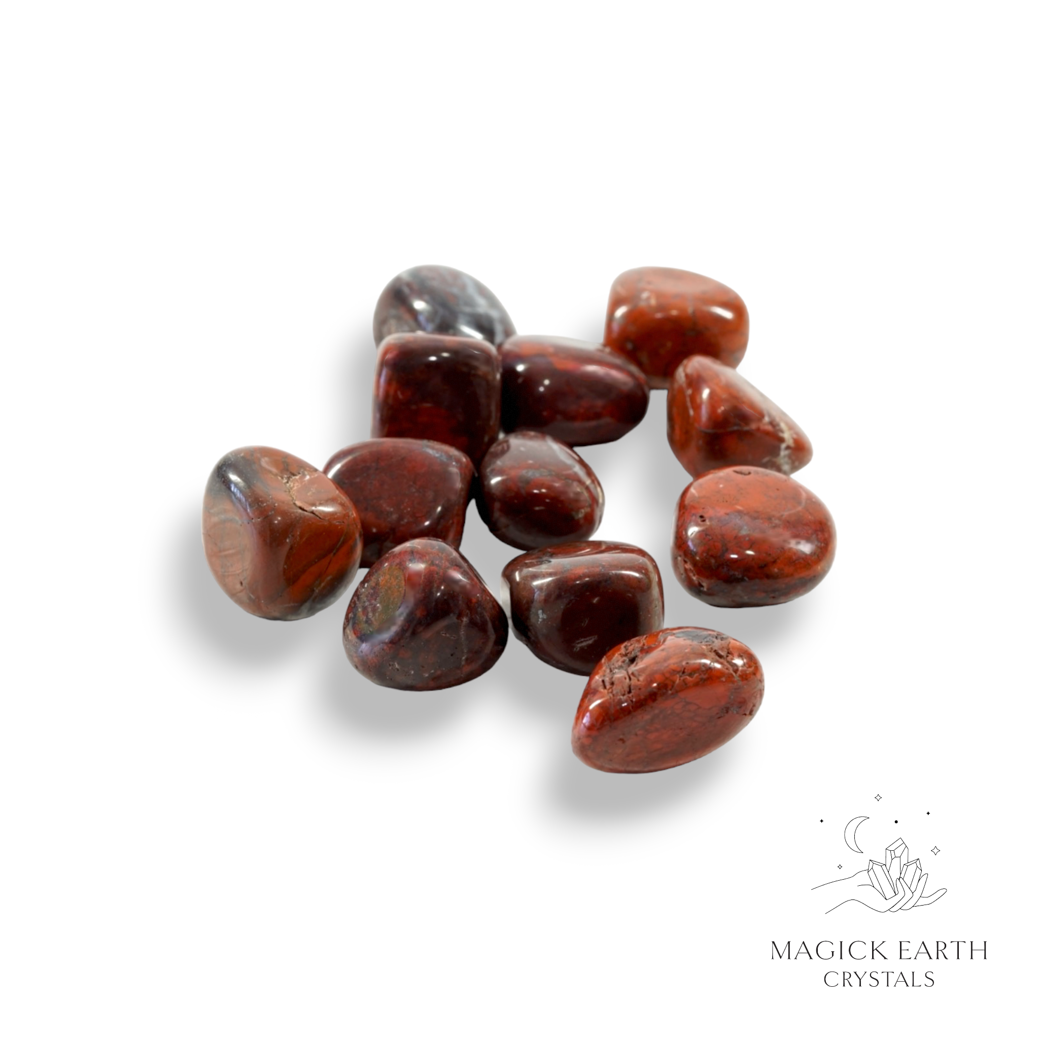 Strength & Stability - Brecciated Jasper Polished Tumbled Stones Medium Size