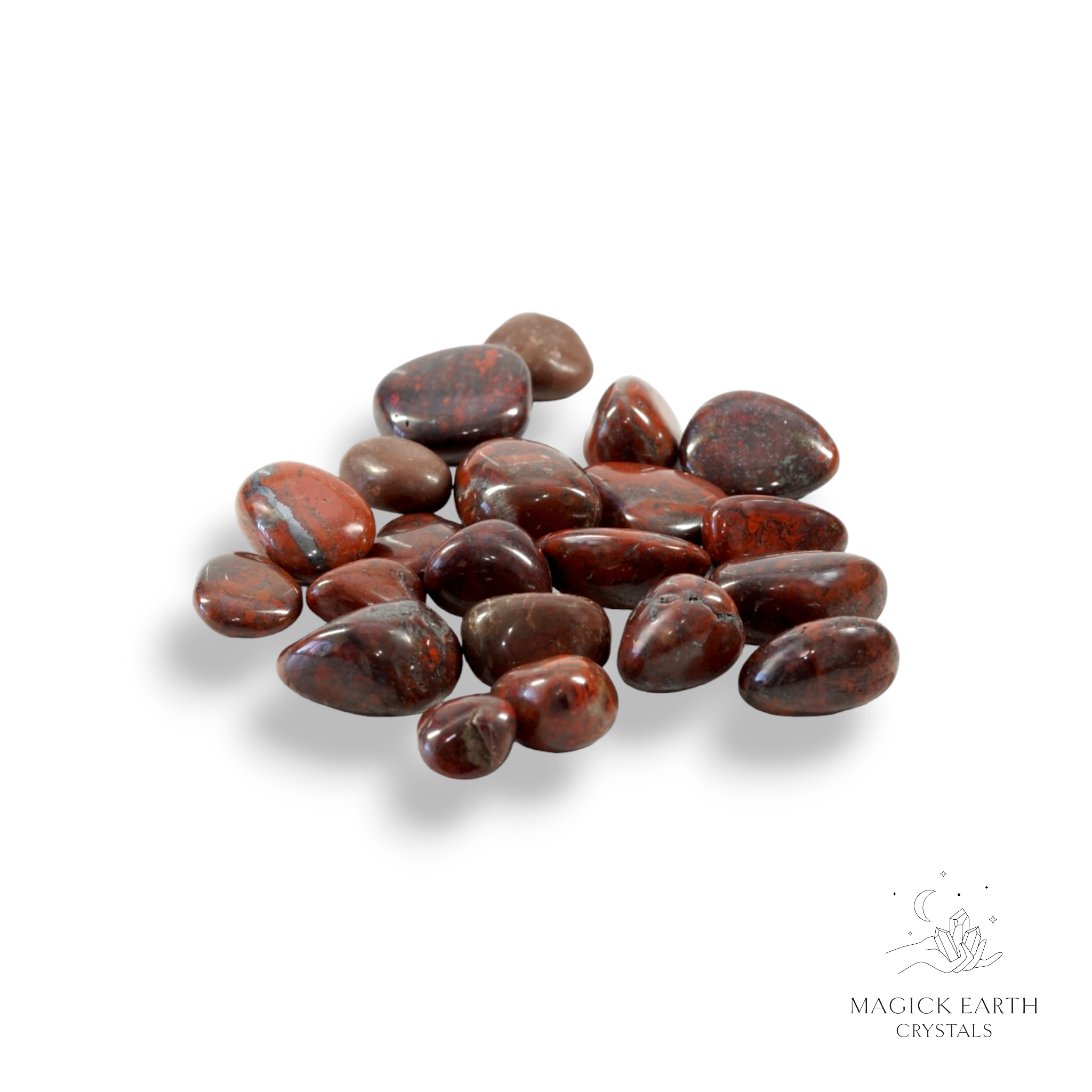 Strength & Stability - Brecciated Jasper Polished Tumbled Stones Small Size