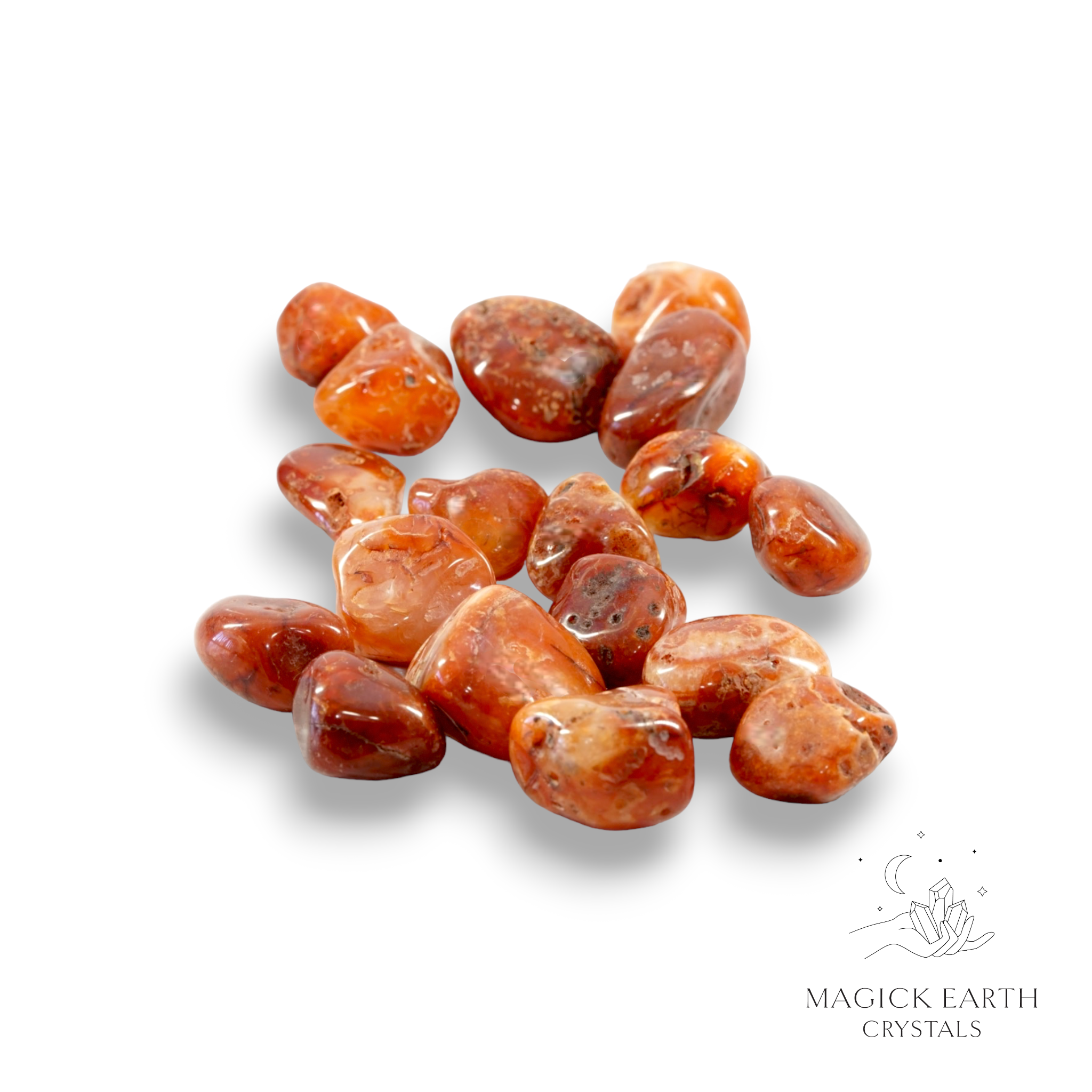 Carnelian Tumbled  Crystals For Courage & Vitality