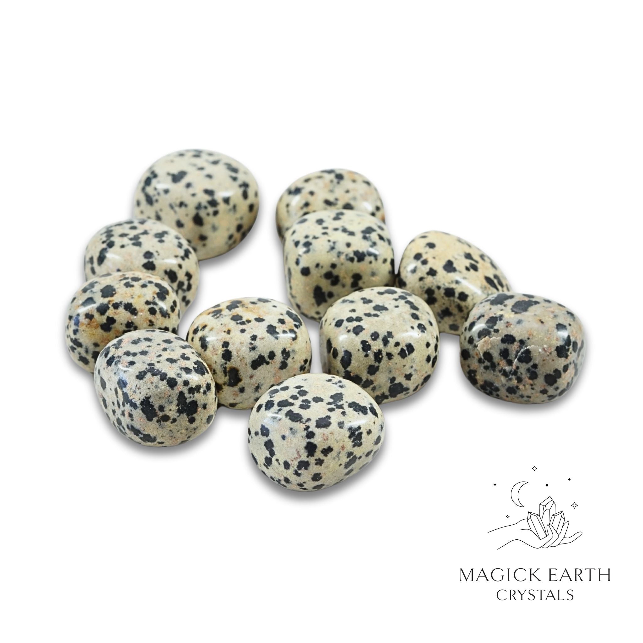 Dalmatian Jasper Tumbled Crystals For Playful Protection