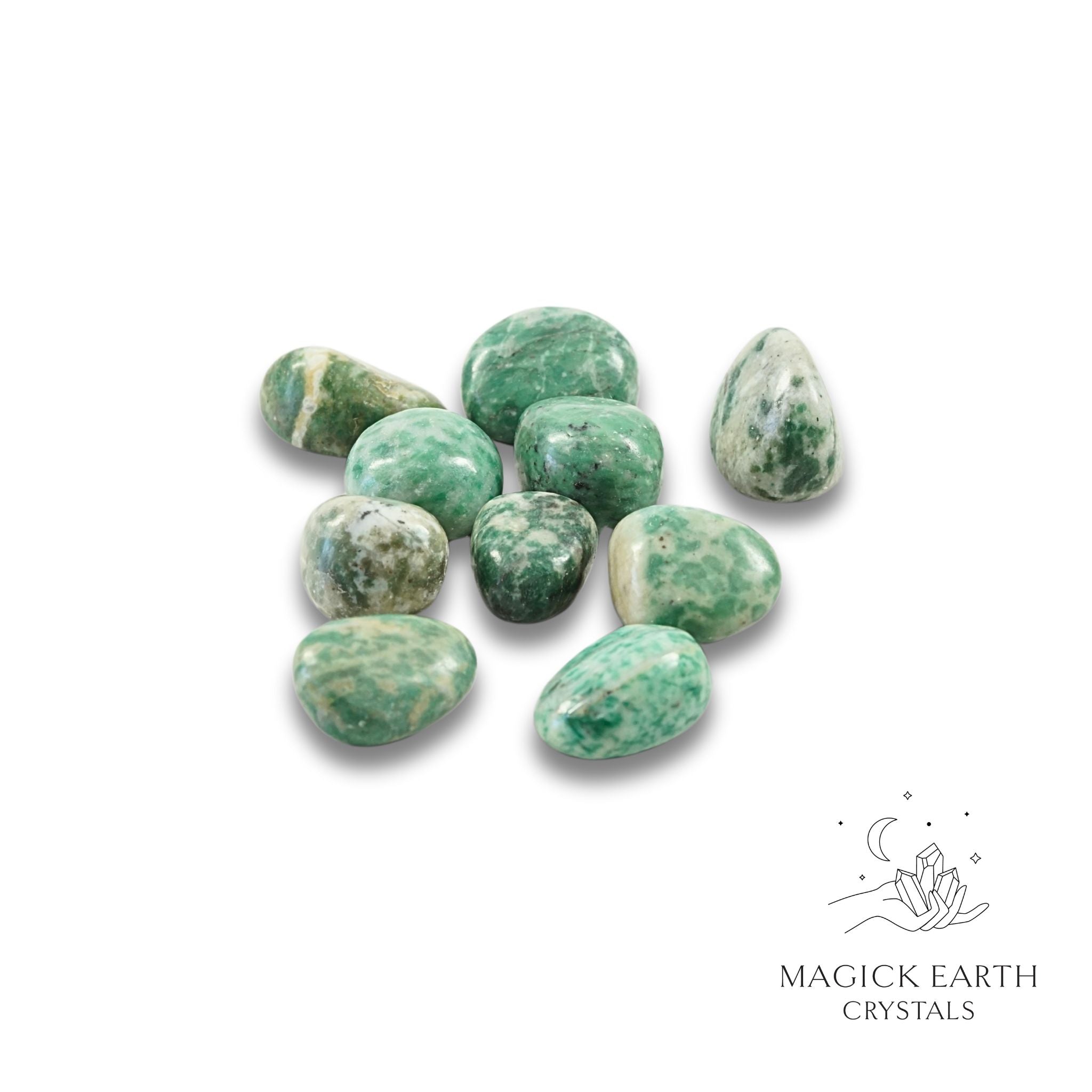 Jade Tumbled Crystals For Abundant Harmony 10-15mm
