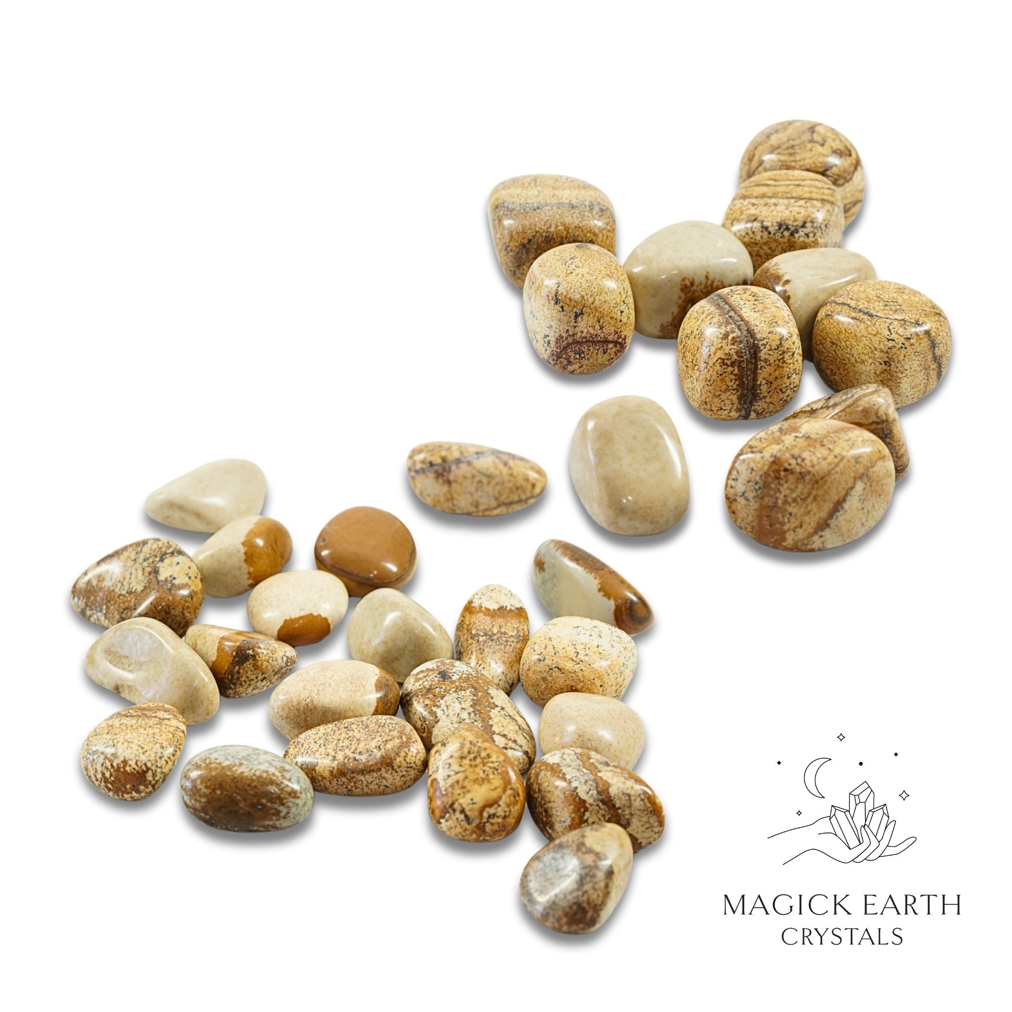Picture Jasper Tumbled Crystals For Ancient Earth Wisdom